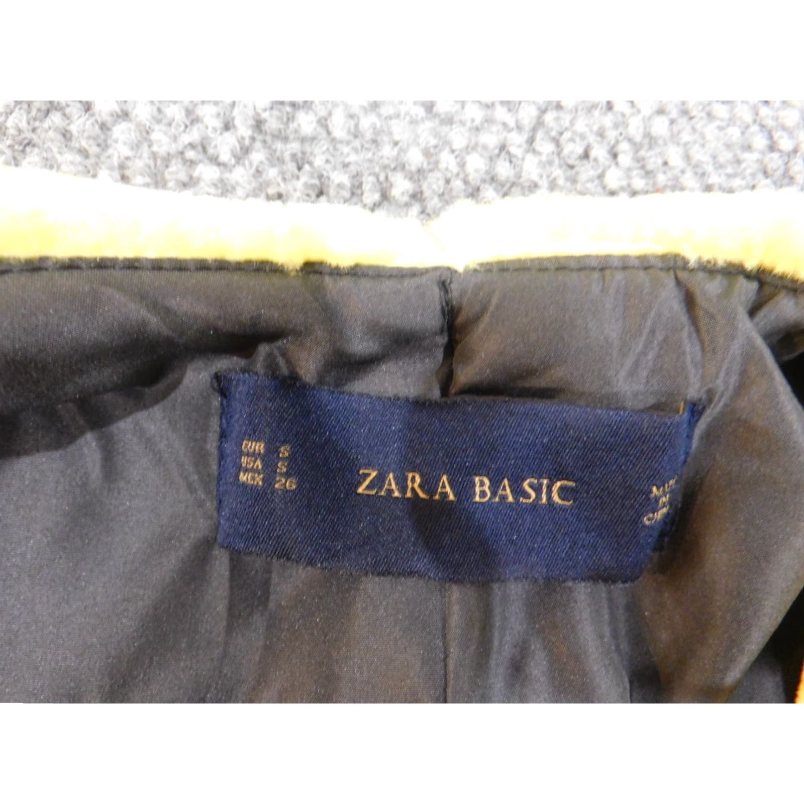 Zara Zara Jacket Womens M Yellow Hook Night Party Show Gala Fashion Jacket Size M / US 6-8 / IT 42-44 - 7 Thumbnail