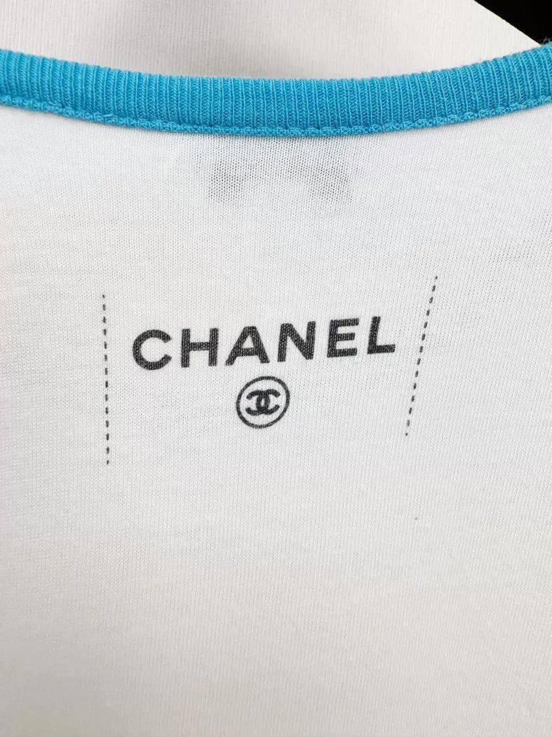 Chanel Chanel White short sleeves Size XS / US 0-2 / IT 36-38 - 5 Thumbnail