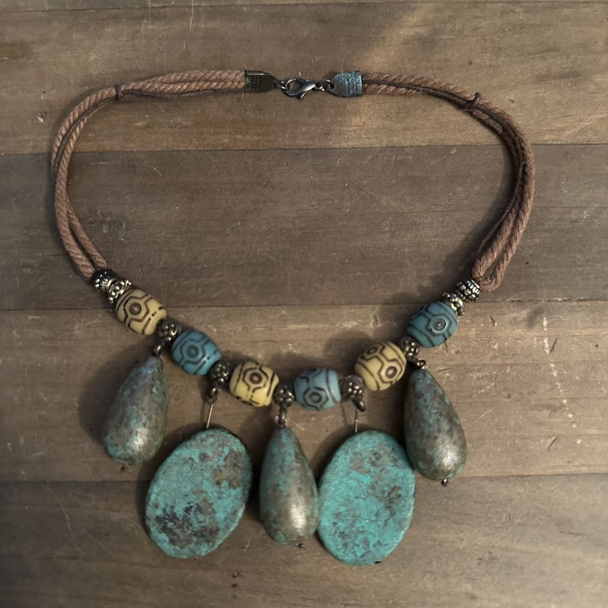 Other Turquoise dangle bead rope necklace Size ONE SIZE - 2 Thumbnail