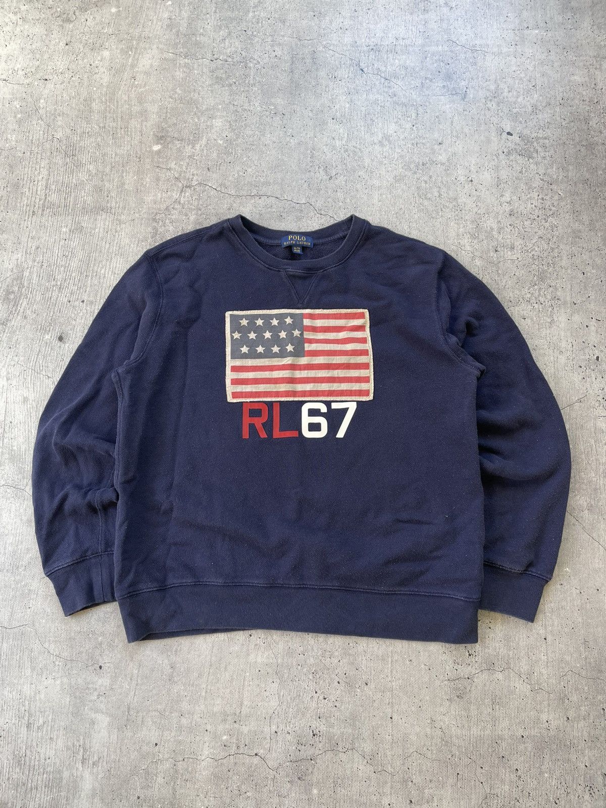 Polo Ralph Lauren Vintage Y2k Polo Ralph Lauren oversized sweatshirt USA flag Size US M / EU 48-50 / 2 - 1 Thumbnail