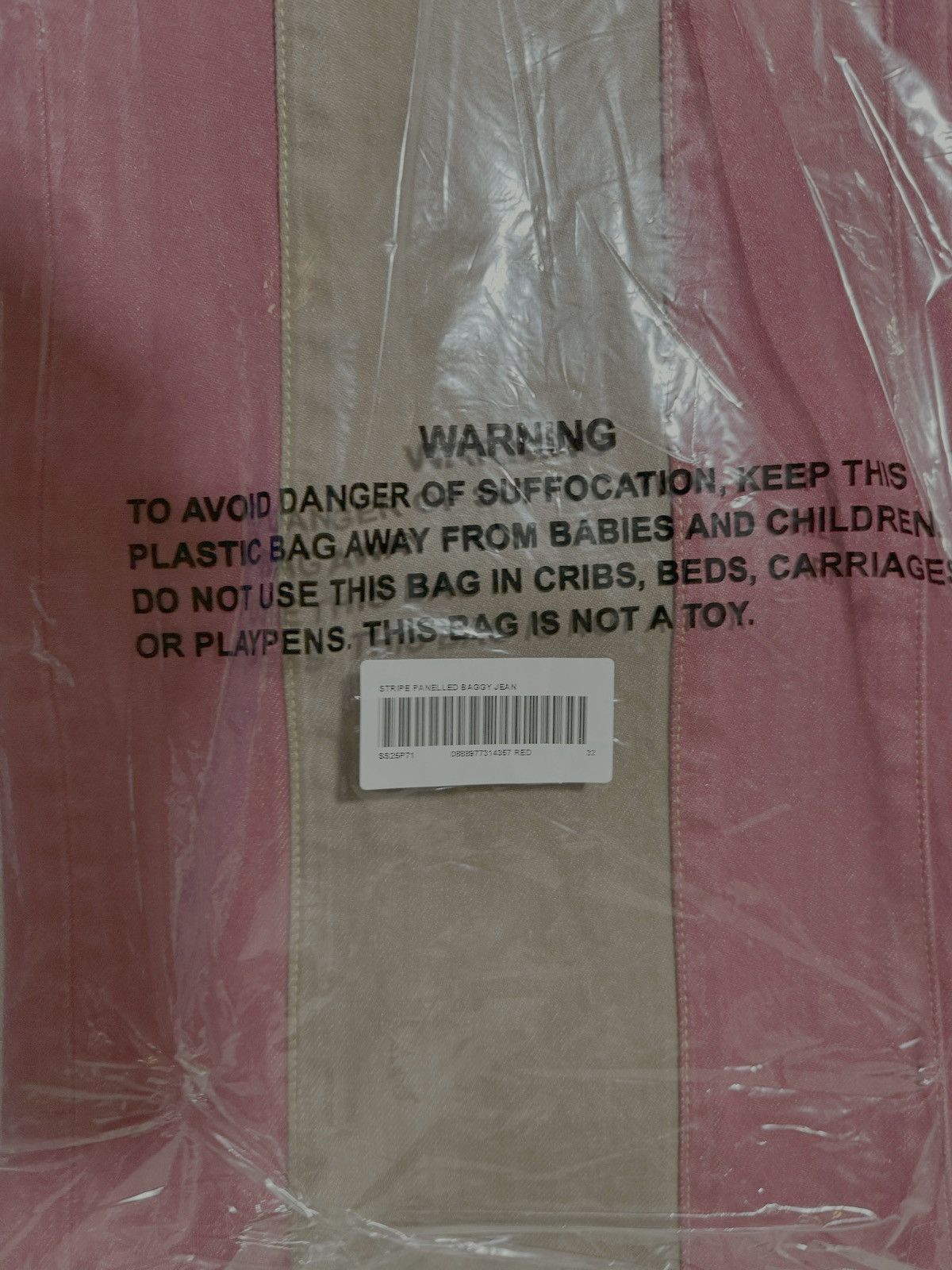 Supreme Supreme PANELED STRIPE BAGGY JEAN In Red Size 32 Denim Jeans Size US 32 / EU 48 - 6 Thumbnail