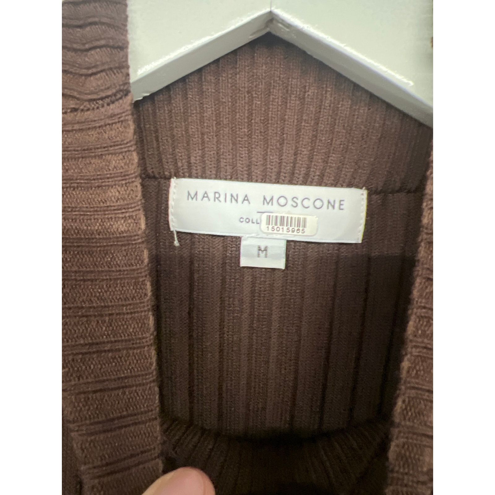 Other Marina Moscone Sz M Brown Black Two-Tone Colorblock Sweater Size M / US 6-8 / IT 42-44 - 4 Thumbnail