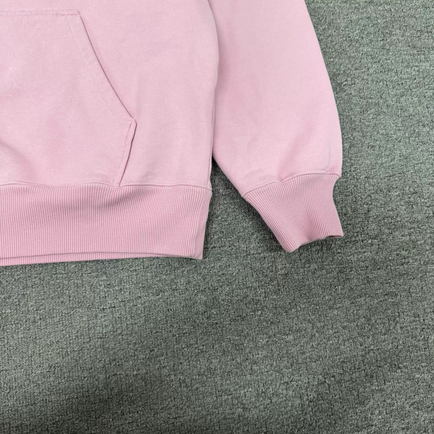 AMI Ami Pink Heart Embroidered Drawstring Hoodie L 99new Size L / US 10 / IT 46 - 3 Thumbnail