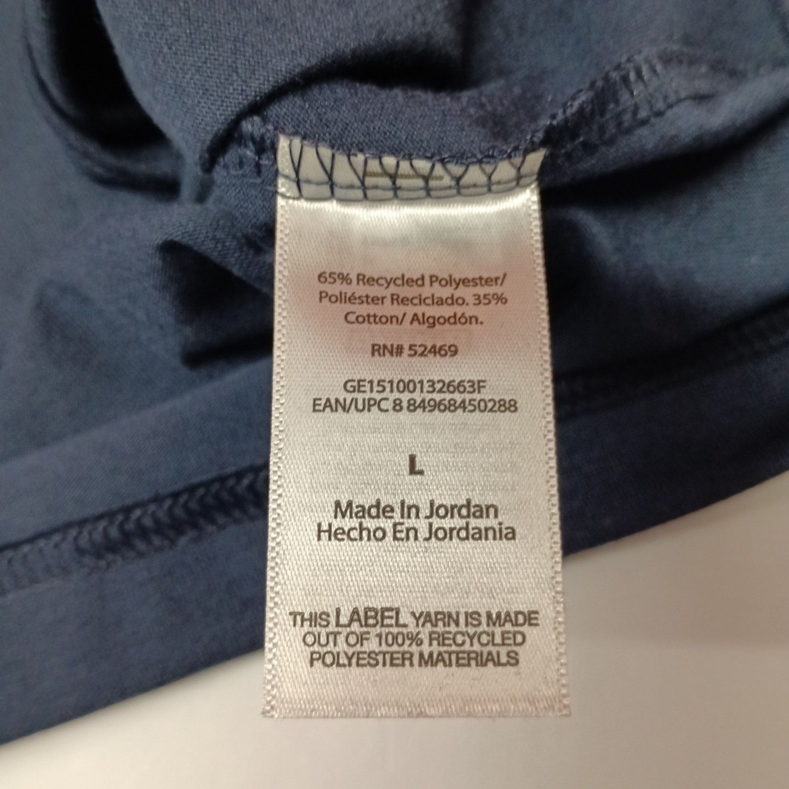 George George Men's T-Shirt Size L Large Navy Blue Moisture Wicking Size US L / EU 52-54 / 3 - 4 Thumbnail