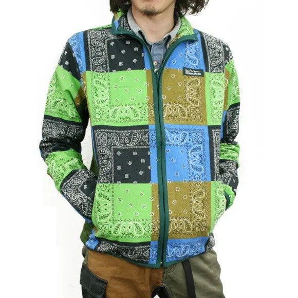 Manastash MANASTASH BANDANA PAISLEY JACKET GREEN Size US S / EU 44-46 / 1 - 1 Thumbnail