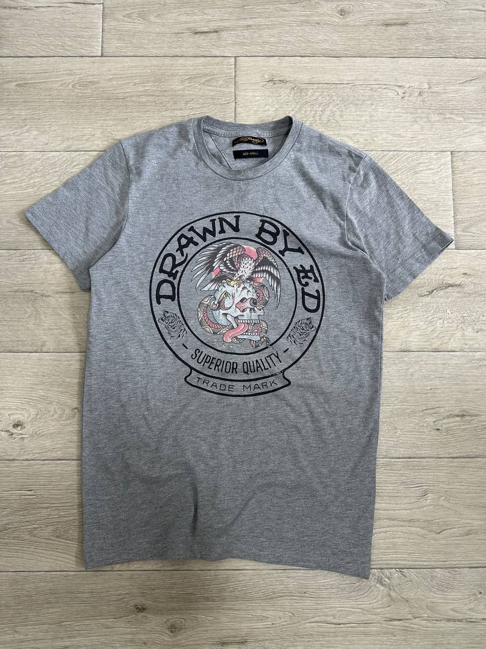 Ed Hardy Ed Hardy Drawn By Ed Hardy Skull Eagle T-Shirt Grey Size S Size US S / EU 44-46 / 1 - 1 Thumbnail
