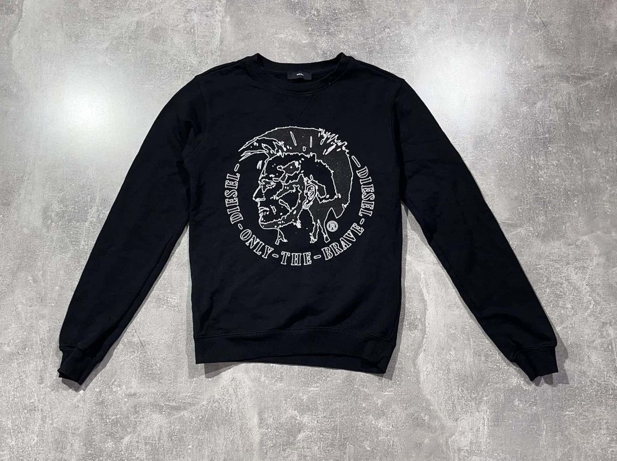 Diesel Vintage Diesel Punk Big Logo Sweatshirt Japan Style Size US S / EU 44-46 / 1 - 2 Thumbnail
