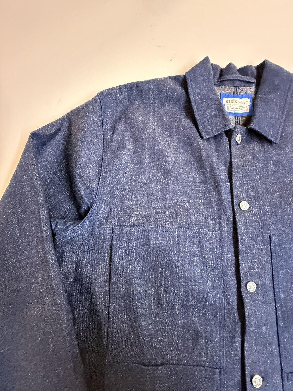 Acne Studios Acne Studios Blå Konst Dark Indigo Denim Chore Coat Sz 50 Size US XL / EU 56 / 4 - 7 Thumbnail