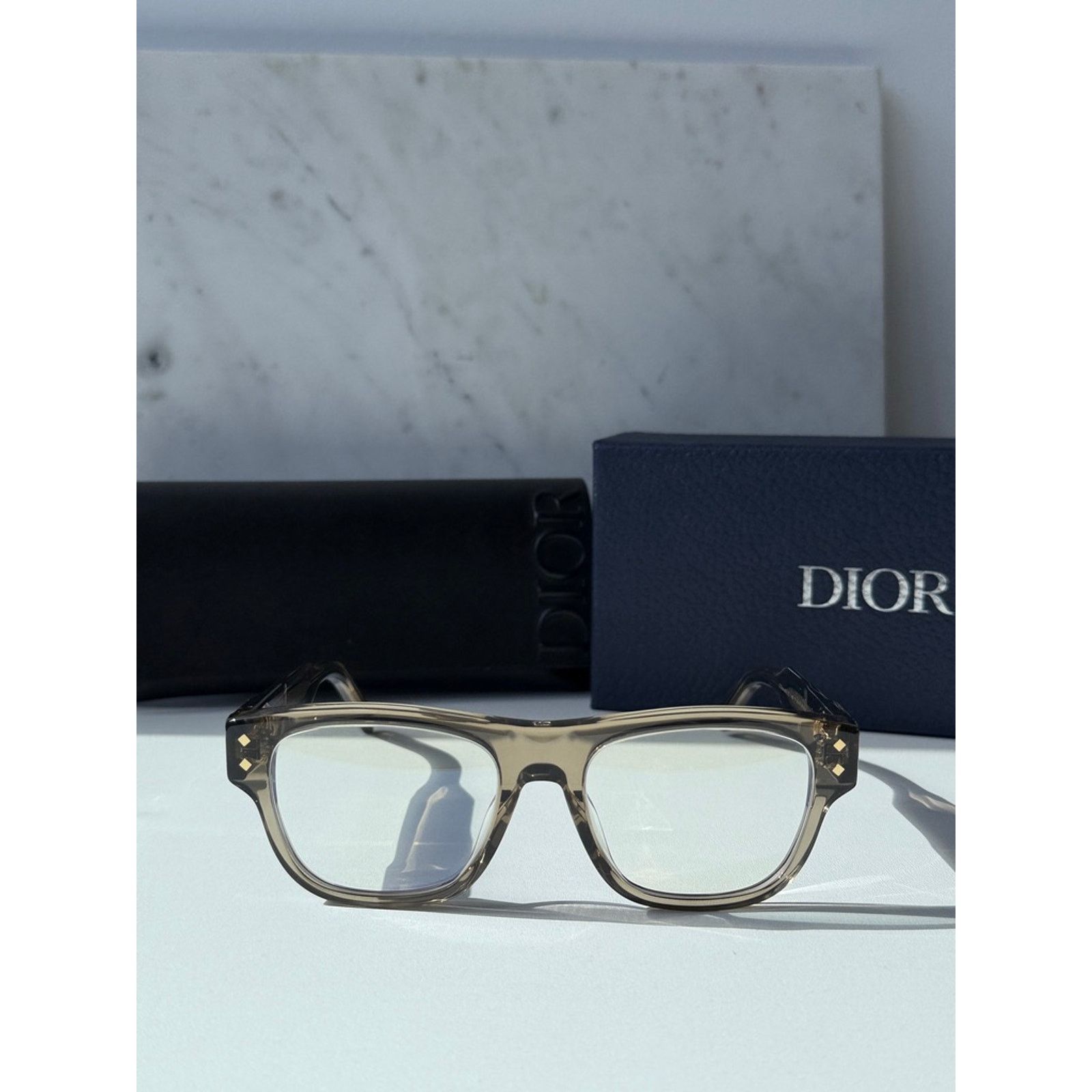 Dior NEW Dior CDDiamondO S10I Clip On Frames in Brown $720 Size ONE SIZE - 4 Thumbnail