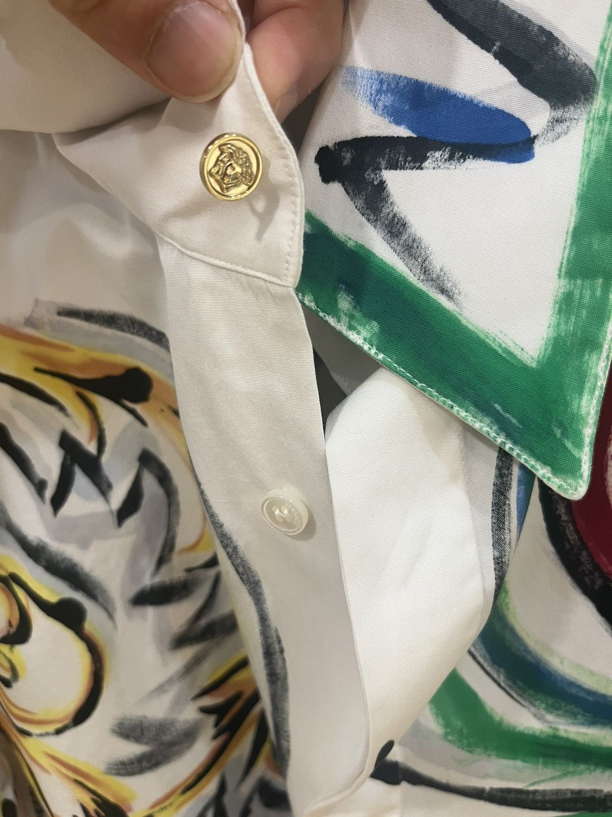 Versace artwork print shirt collar size 40 Size US M / EU 48-50 / 2 - 18 Thumbnail
