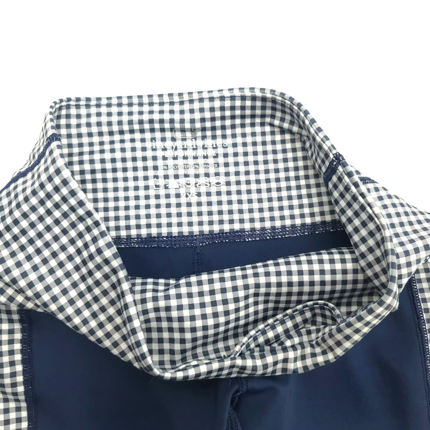 Vineyard Vines VINEYARD VINES Performance Womens Blue Checkered Leggings XXS Leggings Womens XS (2XS) Blue Size 24" / US 00 / IT 34 - 5 Thumbnail
