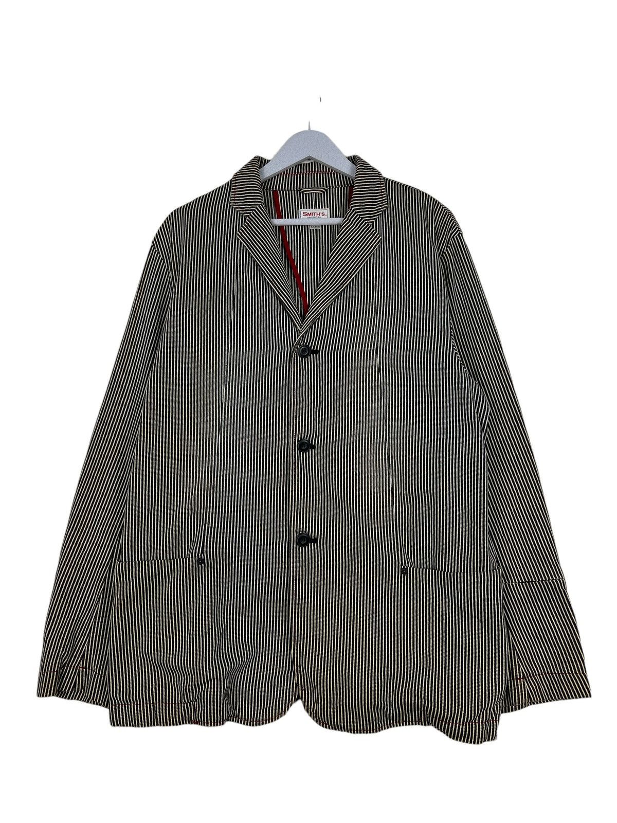 Vintage 🔥 VINTAGE SMITHS HIKORY CHORE JACKET Size US L / EU 52-54 / 3 - 2 Thumbnail