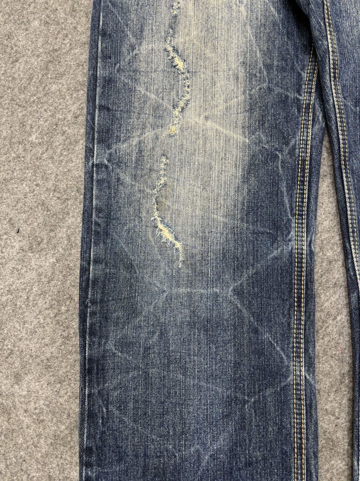 Seditionaries 💥Insane💥SorriderexBack&Forth Spiral Distressed Denim F661 Size US 33 - 6 Thumbnail