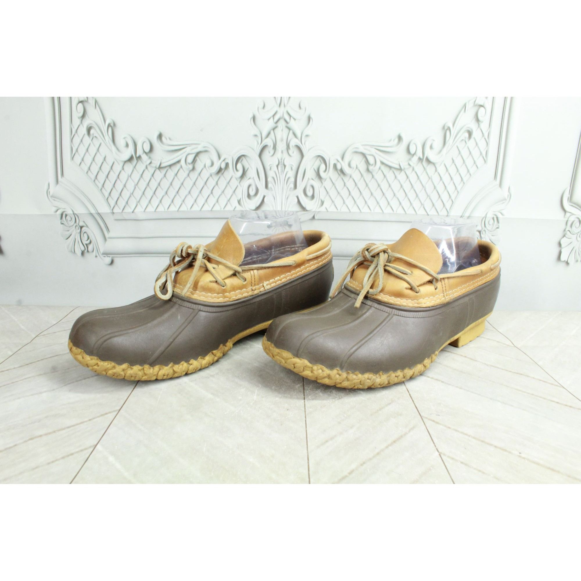 L.L. Bean × Leather LL Bean Waterproof Gumshoes Low Ankle Duck Boots Size US 9 / IT 39 - 3 Thumbnail