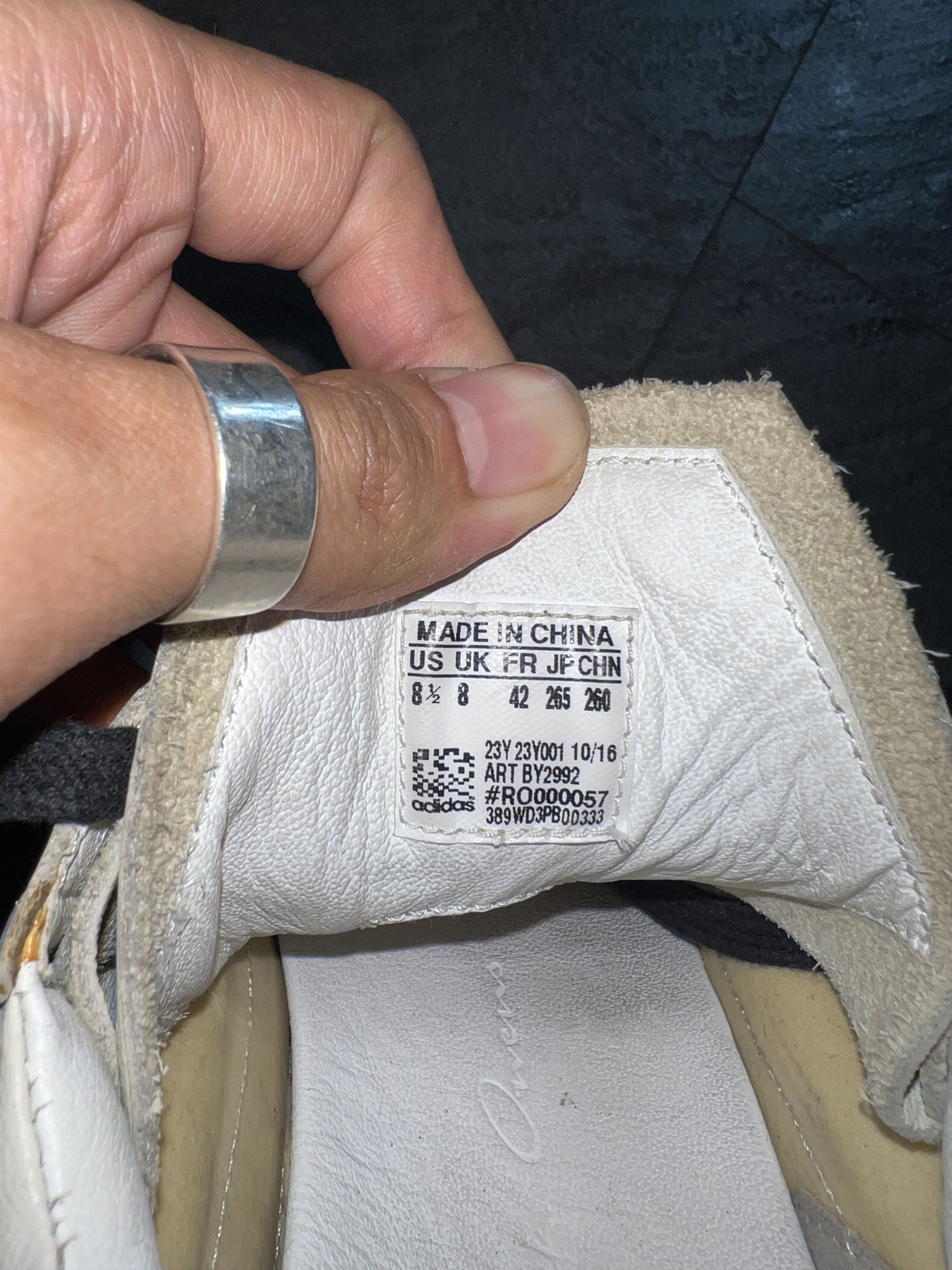 Adidas × Rick Owens Rick Owens x Adidas Level Runner White Leather EU42 Size US 8.5 / EU 41-42 - 10 Thumbnail