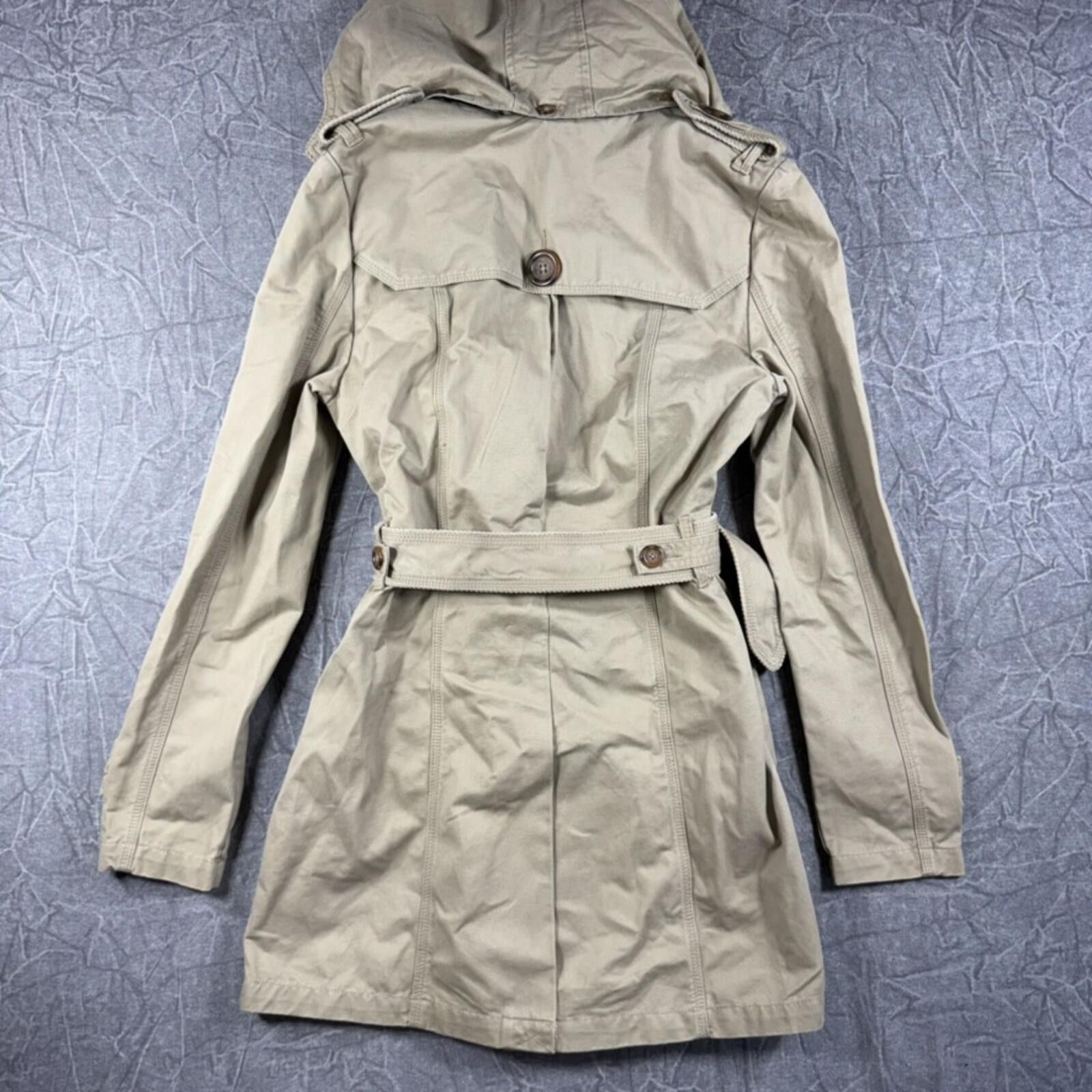 Superdry Superdry Jacket Women's M Khaki Trench Coat Size M / US 6-8 / IT 42-44 - 6 Thumbnail