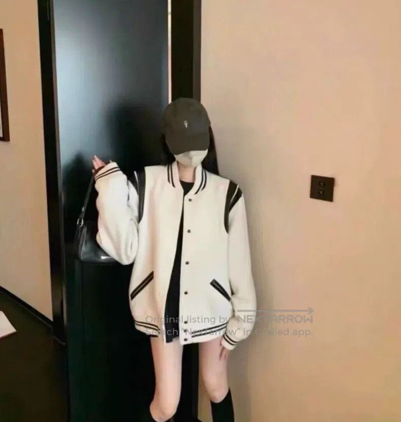 Saint Laurent Paris Saint Laurent Paris White wool blend leather baseball jack Size US S / EU 44-46 / 1 - 8 Thumbnail