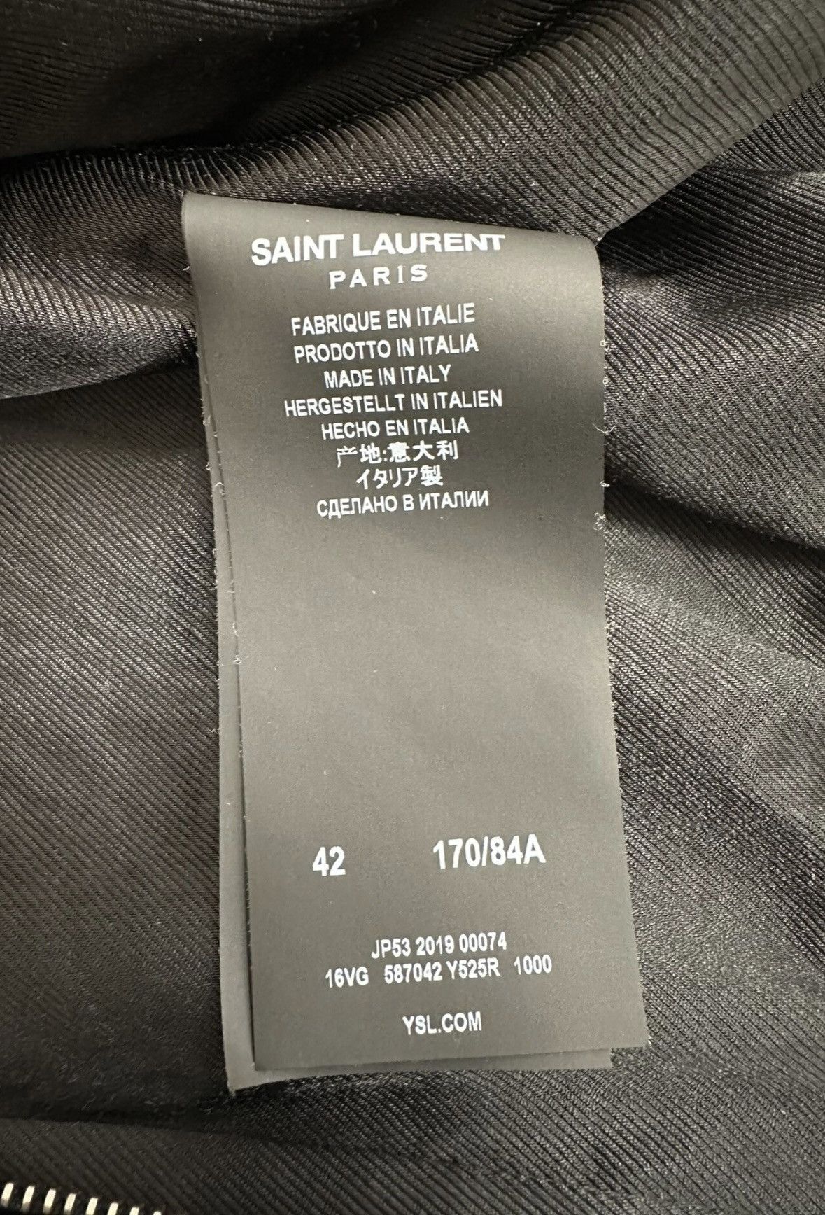 Saint Laurent Paris Saint Laurent SLP 2019FW Radio Metal Velvet Varsity Jacket Size US XS / EU 42 / 0 - 5 Thumbnail