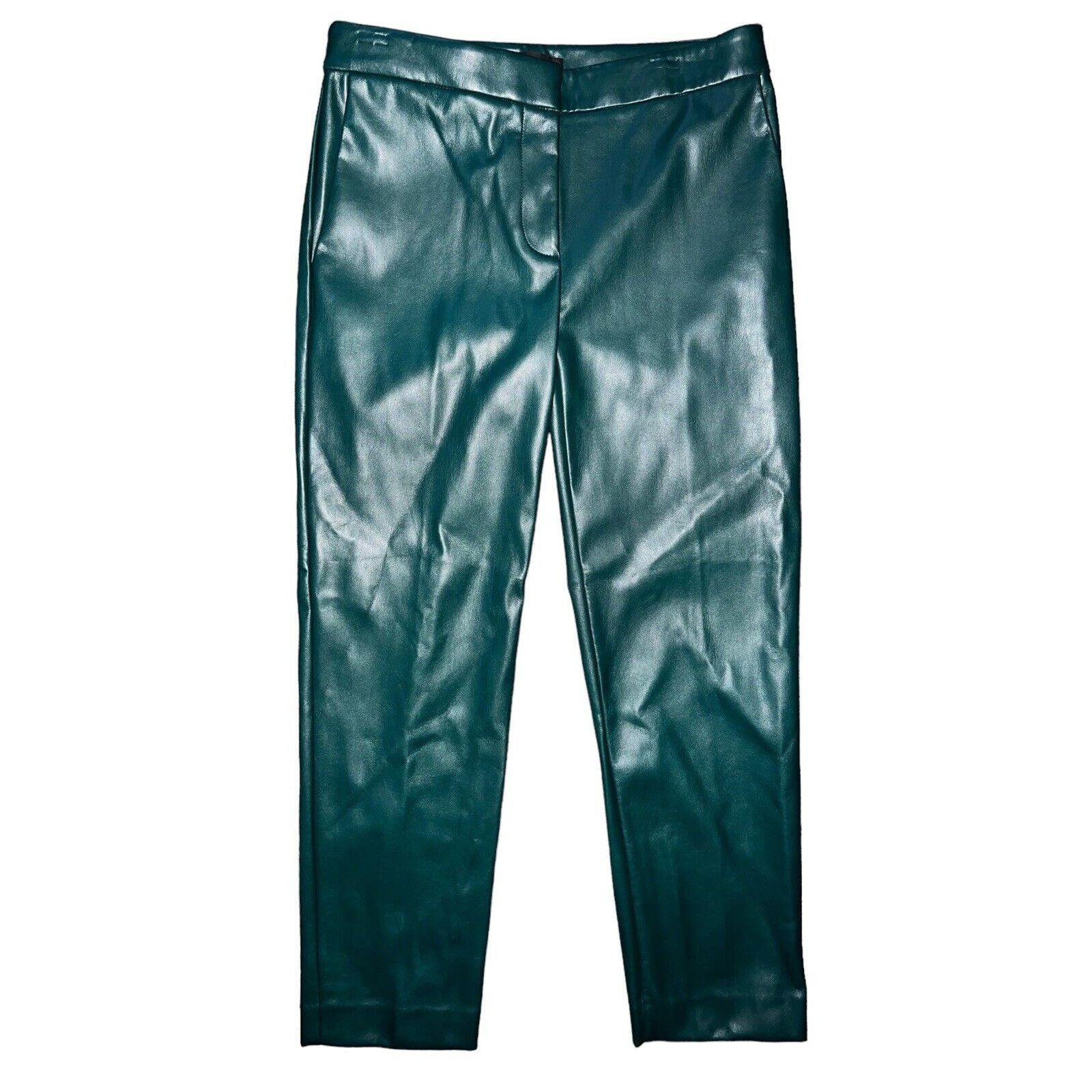 Ann Taylor Ann Taylor High Rise Eva Ankle Pant Faux Leather Curvy SZ 2 Size 26" / US 2 / IT 38 - 1 Thumbnail