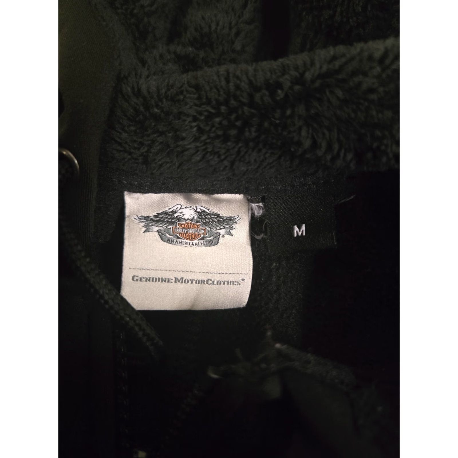 Harley Davidson Harley-Davidson Jacket Womens M Black Fleece Lined Full Zip Hoodie Moto Size M / US 6-8 / IT 42-44 - 5 Thumbnail