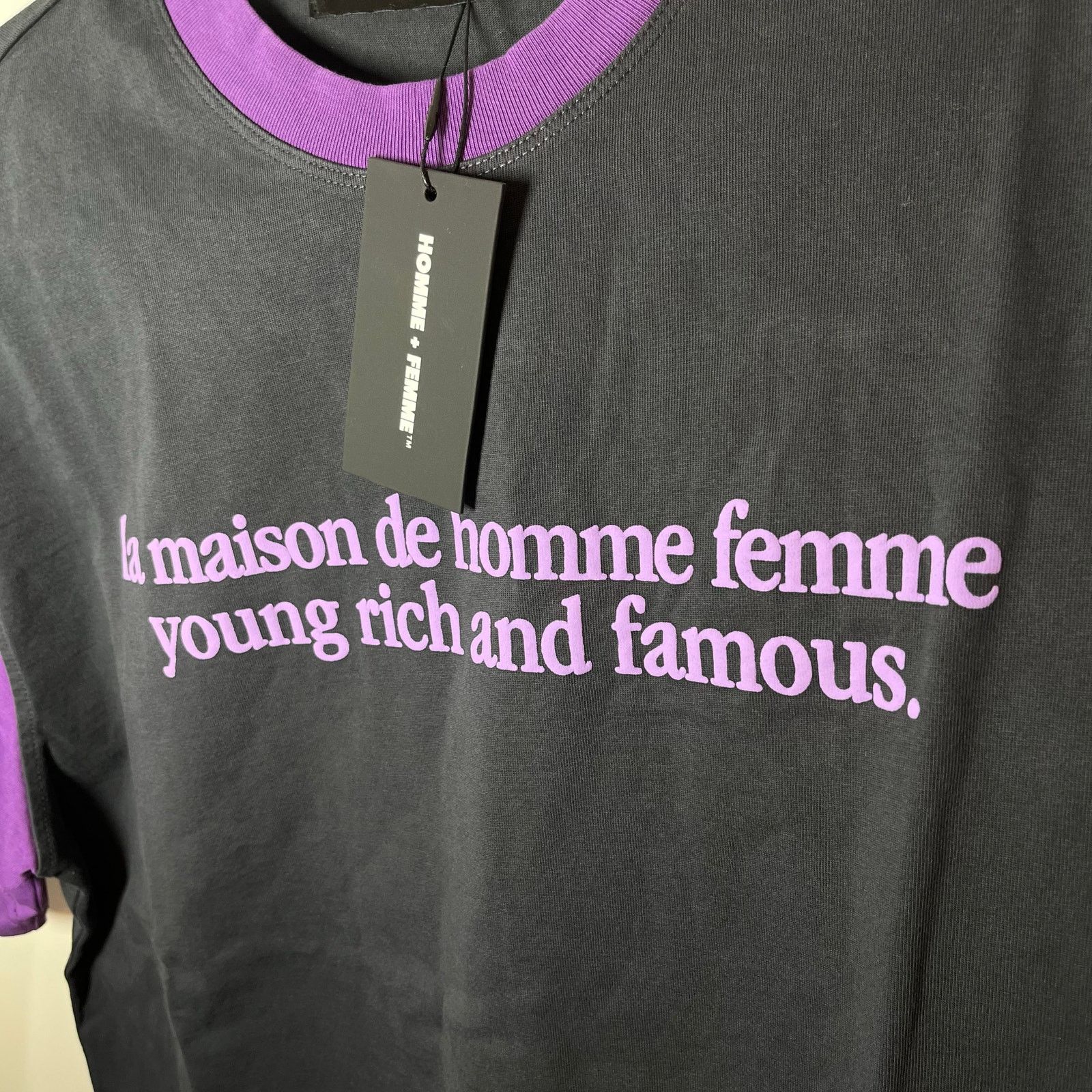 Homme + Femme La •NWT• Homme + Femme LA Purple Mansion Tee • Men’s XXL Size US XXL / EU 58 / 5 - 3 Thumbnail