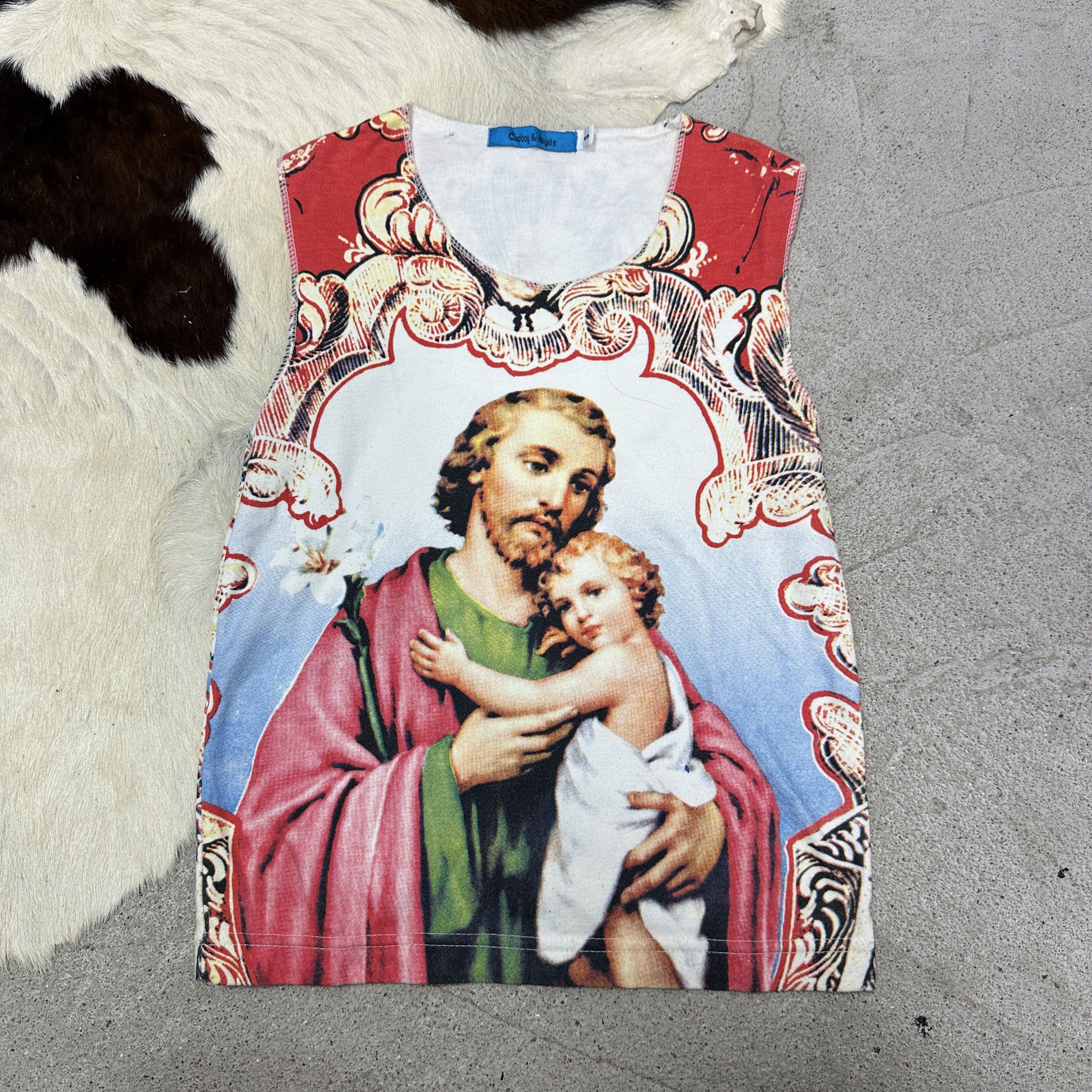 Vintage Vintage Avant Garde Jesus Full Printed 00s Top Size S / US 4 / IT 40 - 2 Thumbnail