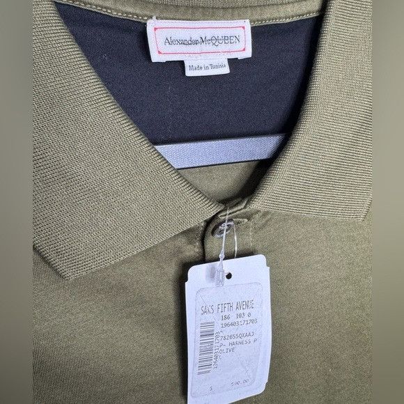 Alexander McQueen Alexander McQueen Harness Colorblock Polo Shirt Khaki Green Size US L / EU 52-54 / 3 - 4 Thumbnail