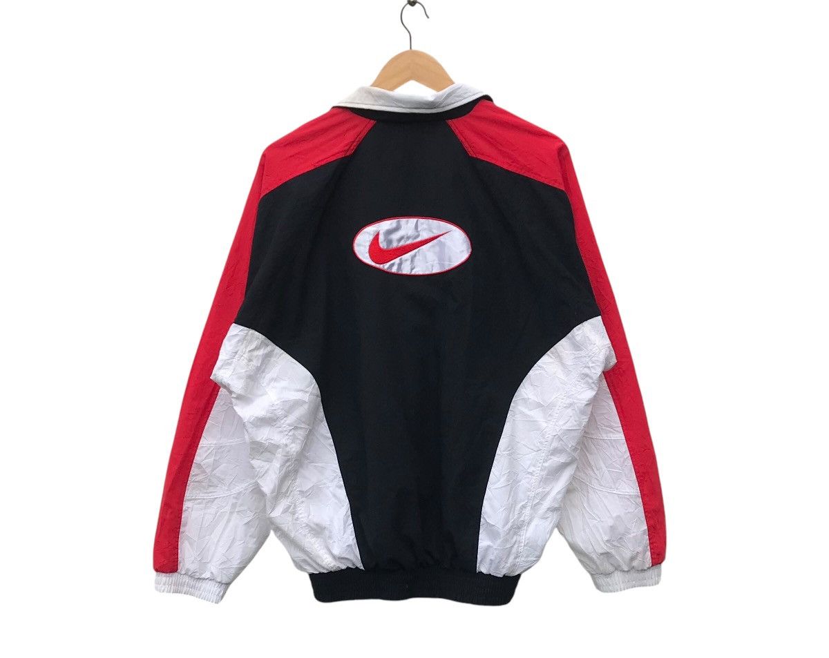 Nike Vintage 90s Nike Swoosh Colourblock Big Logo Windbreaker Size US XL / EU 56 / 4 - 1 Thumbnail