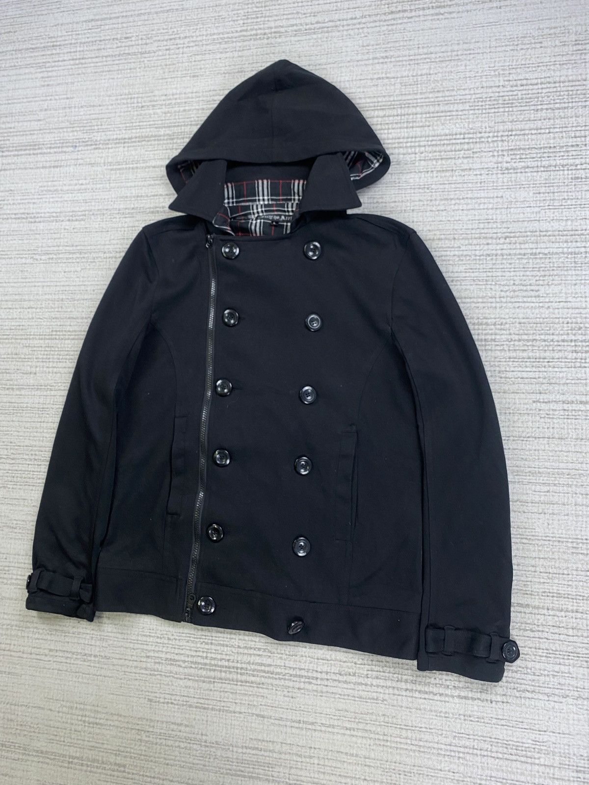 In The Attic Vintage In The Attic Double Collar Multibutton Punk Jacket Size US M / EU 48-50 / 2 - 4 Thumbnail