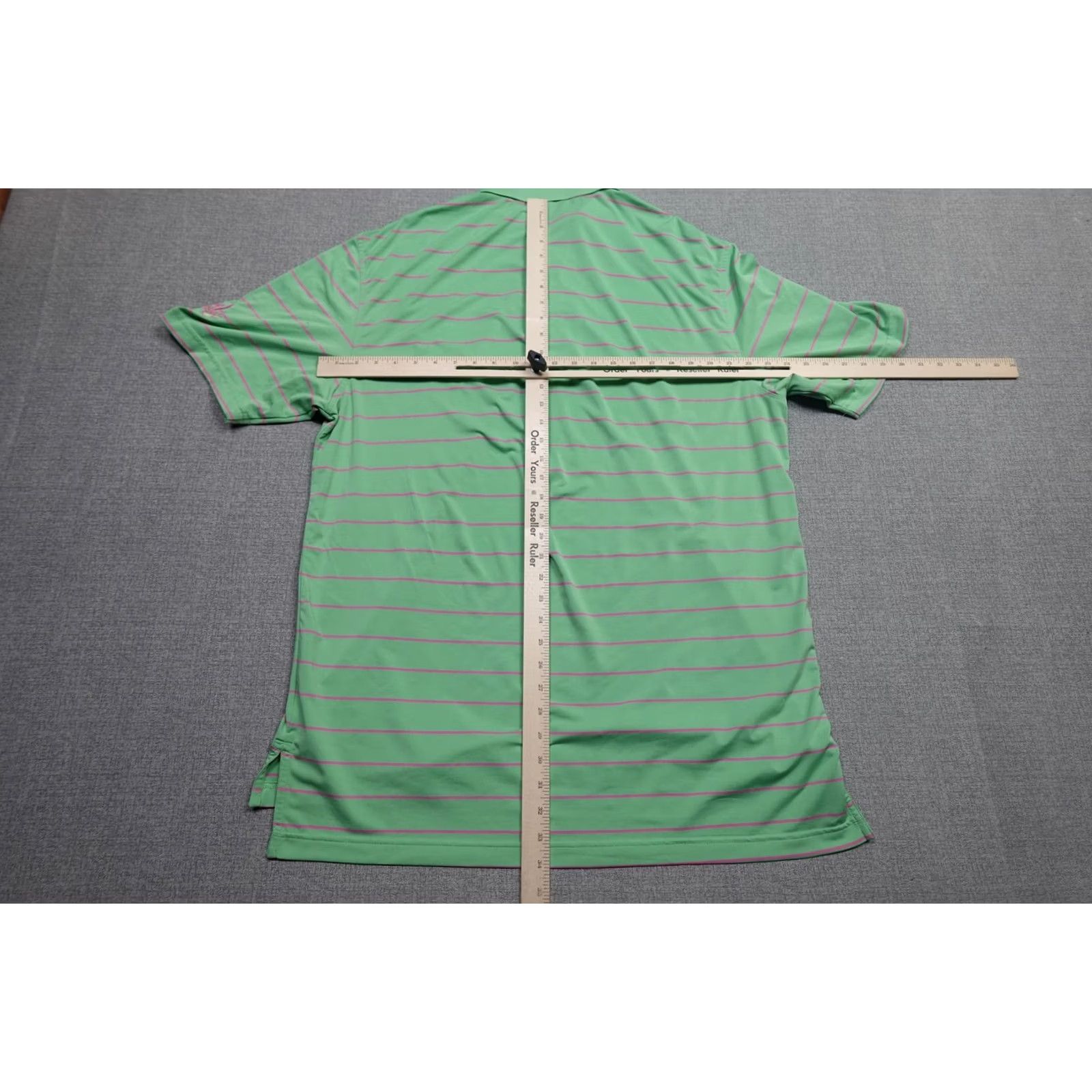 Peter Millar Peter Millar Summer Comfort Polo Mens Large Green Stripe Golf Stretch Shirt Size US L / EU 52-54 / 3 - 5 Thumbnail