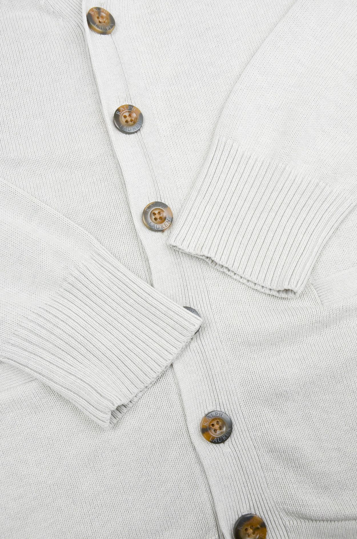 Polo Ralph Lauren Polo Ralph Lauren White Pima Cotton Knit Cardigan – Size M Size M / US 6-8 / IT 42-44 - 3 Thumbnail