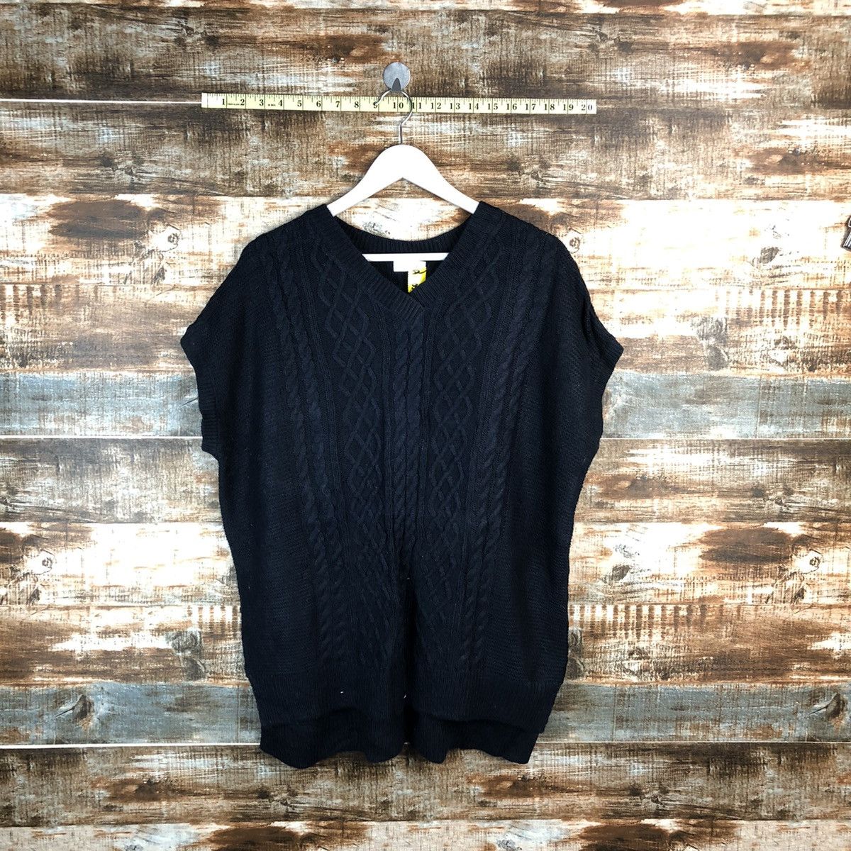 Homespun Knitwear × Japanese Brand Japanese Brand Dark Blue cable Knitwear #A1805 Size US L / EU 52-54 / 3 - 1 Thumbnail