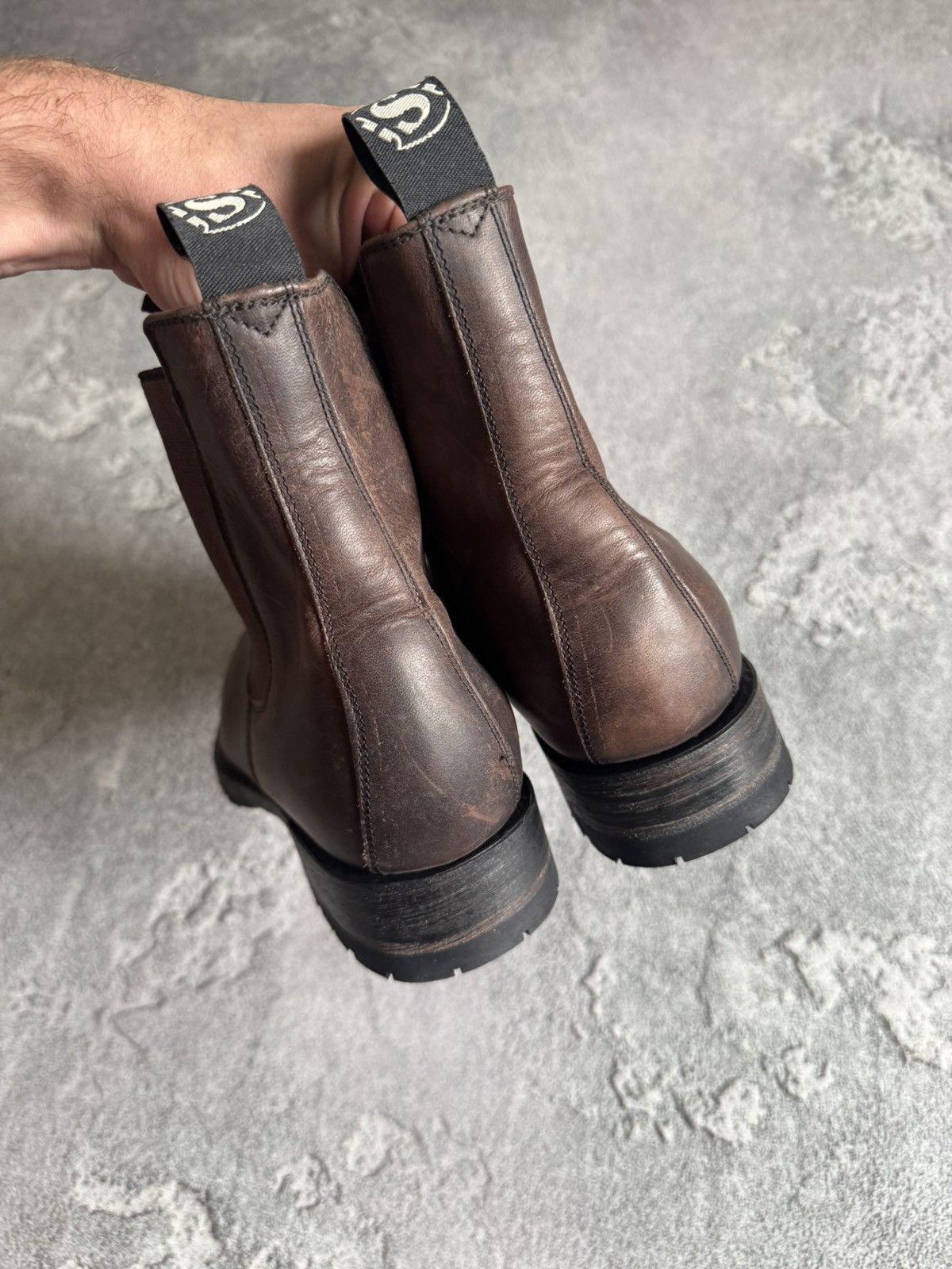Sendra Sendra 44size Chelsea leather brown shoes boots western 00s Size US 11 / EU 44 - 16 Thumbnail