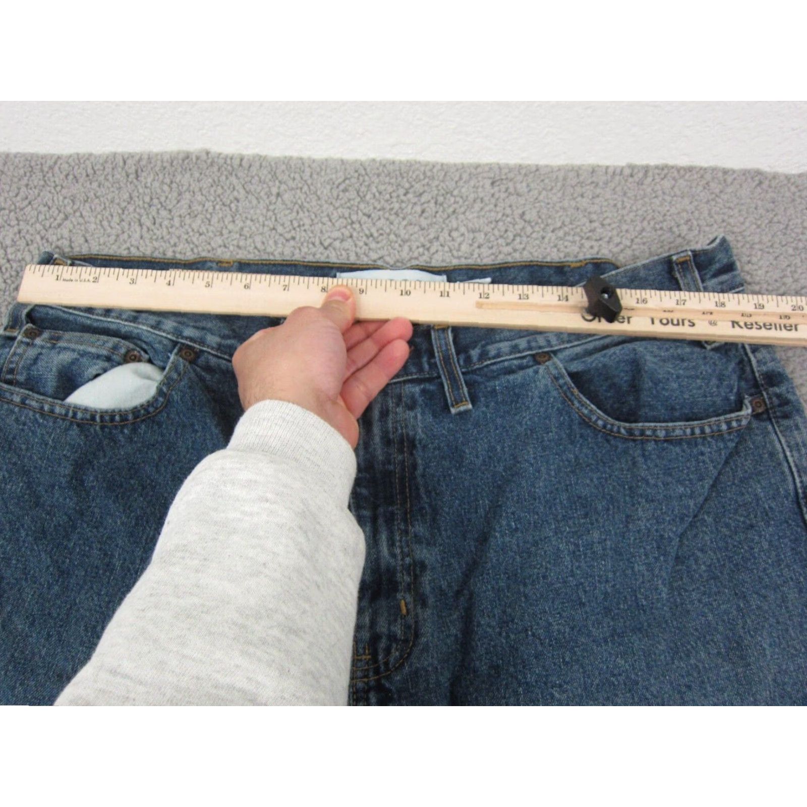 Faded Glory VINTAGE Faded Glory Jeans Mens 38 x 30 Blue Denim 5-Pocket Relaxed Fit 90s Retro Wide-Leg Jeans Mens Size US 38 / EU 54 - 6 Thumbnail