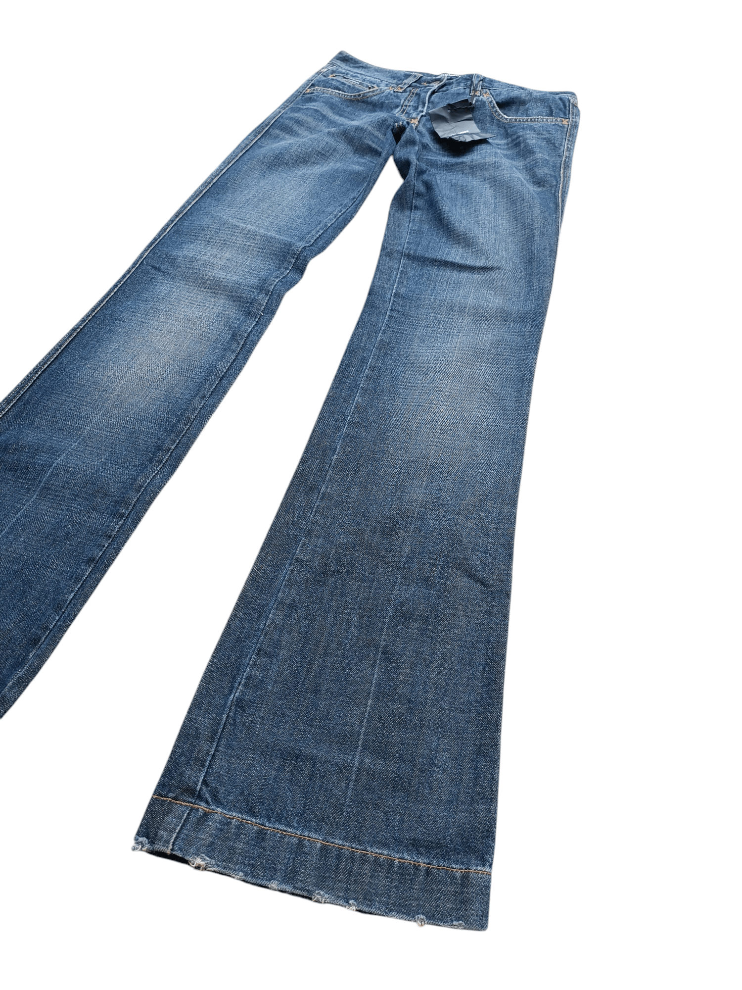 Dolce & Gabbana FLARED 💥 Dolce & Gabbana Blue Denim Distressed Zipper Jeans Size US 30 / EU 46 - 3 Thumbnail