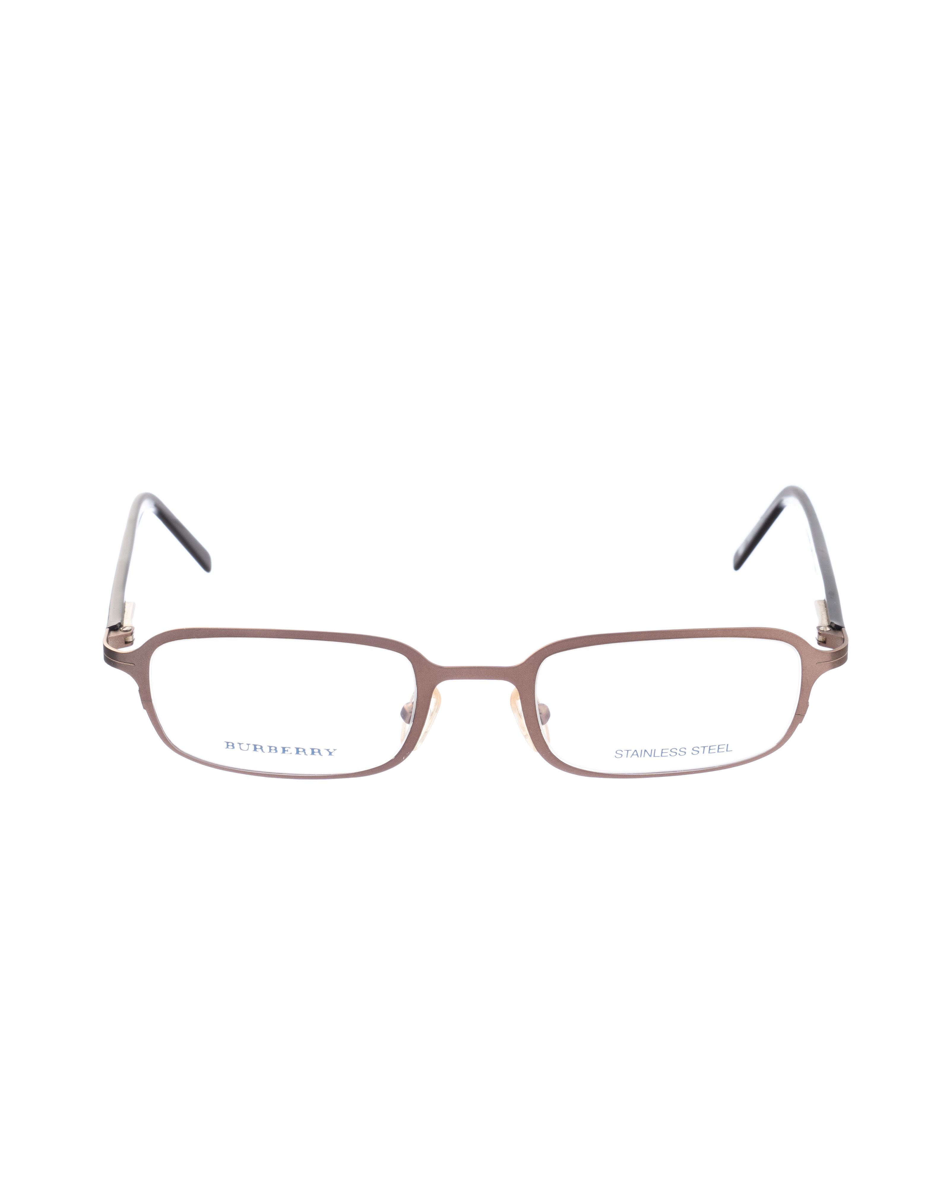 Burberry Burberry 90s Matte Brown Rectangle Glasses Size ONE SIZE - 1 Thumbnail