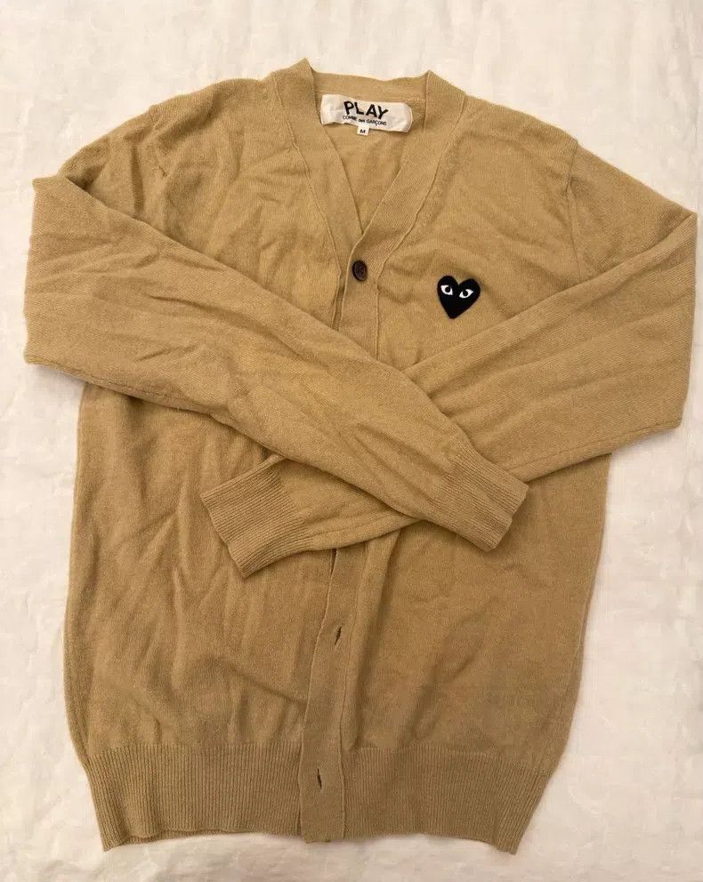Comme des Garcons Comme Des Garcons Black Heart Logo Wool Cardigan Size M / US 6-8 / IT 42-44 - 1 Thumbnail