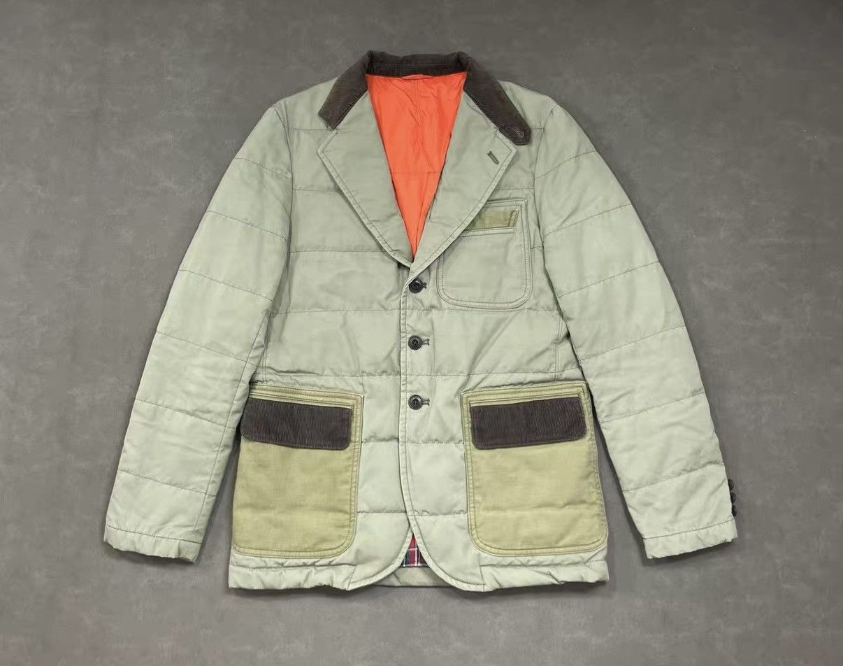 Comme des Garcons Homme Comme Des Garçons HOMME CDG Green Cotton Padded Jacket J16 Size US S / EU 44-46 / 1 - 1 Thumbnail