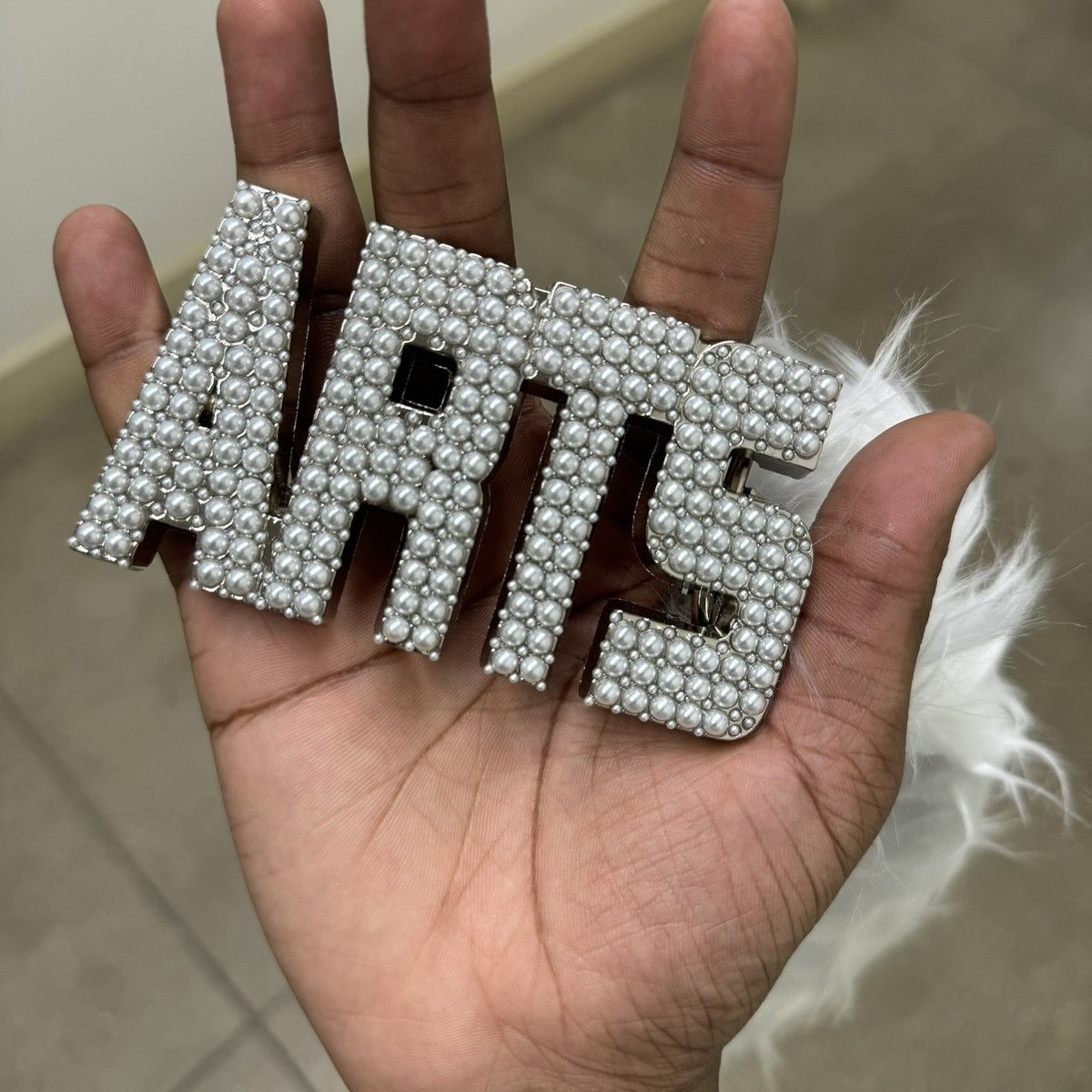 Stolen Arts Stolen Arts White Pearl Belt Size 28 - 3 Thumbnail