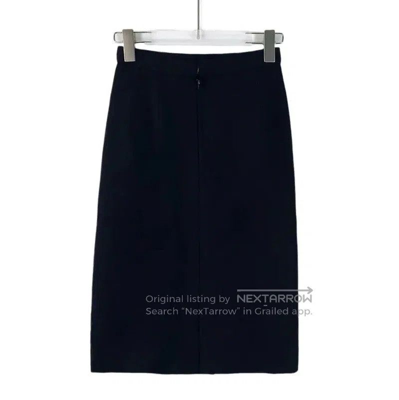 Dior Dior Women's Navy Wool Midi Skirt . Size 33" - 2 Thumbnail