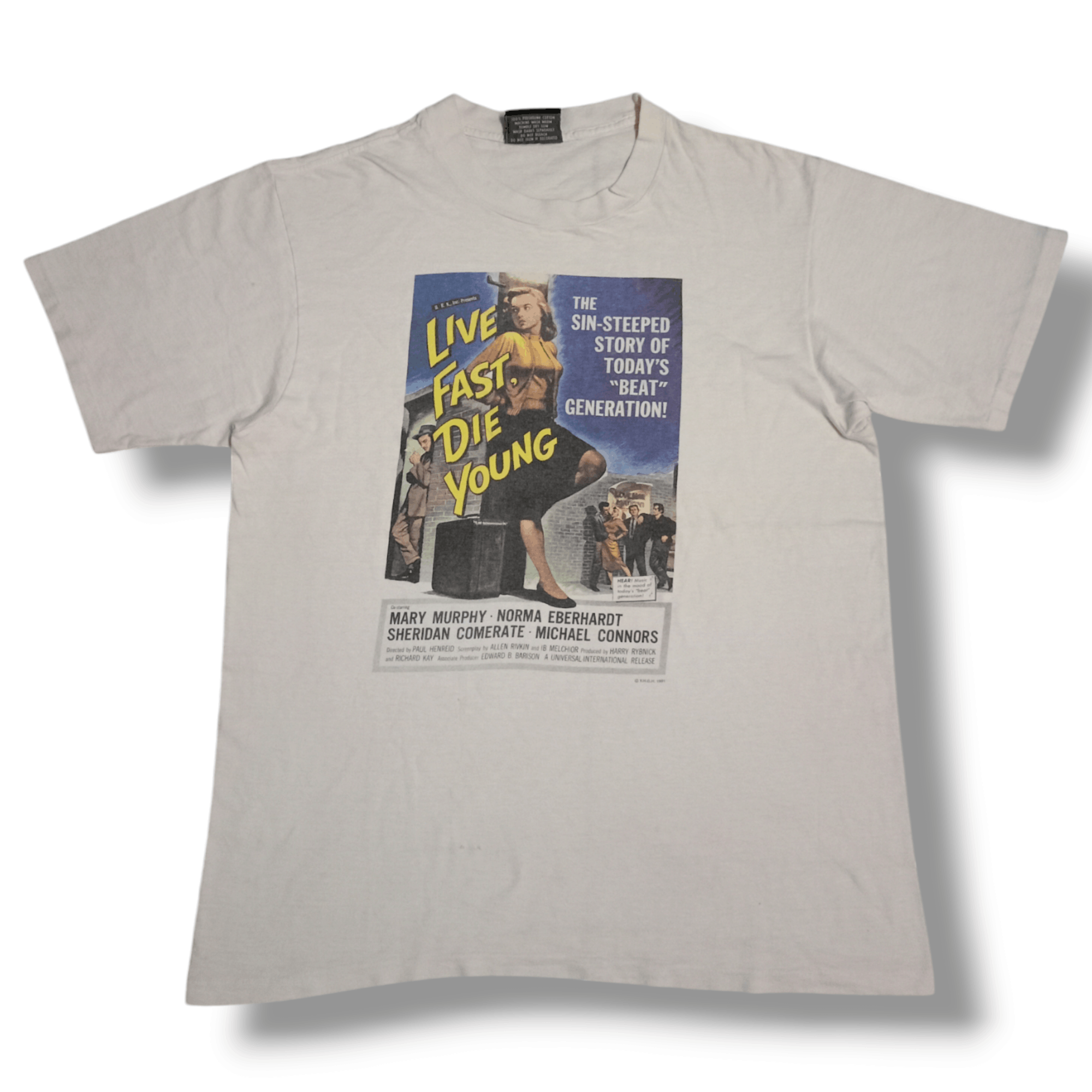 Vintage Vintage rare live fast die young movie t shirt Size US L / EU 52-54 / 3 - 1 Thumbnail
