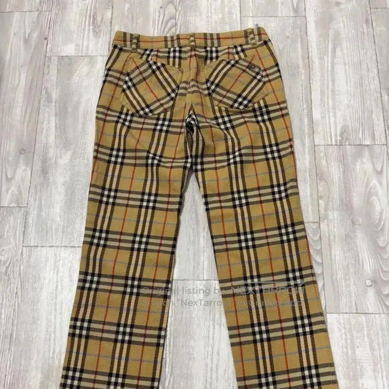 Burberry Burberry Yellow Wool Blend Striped Women's Pants. Size 23" - 2 Thumbnail