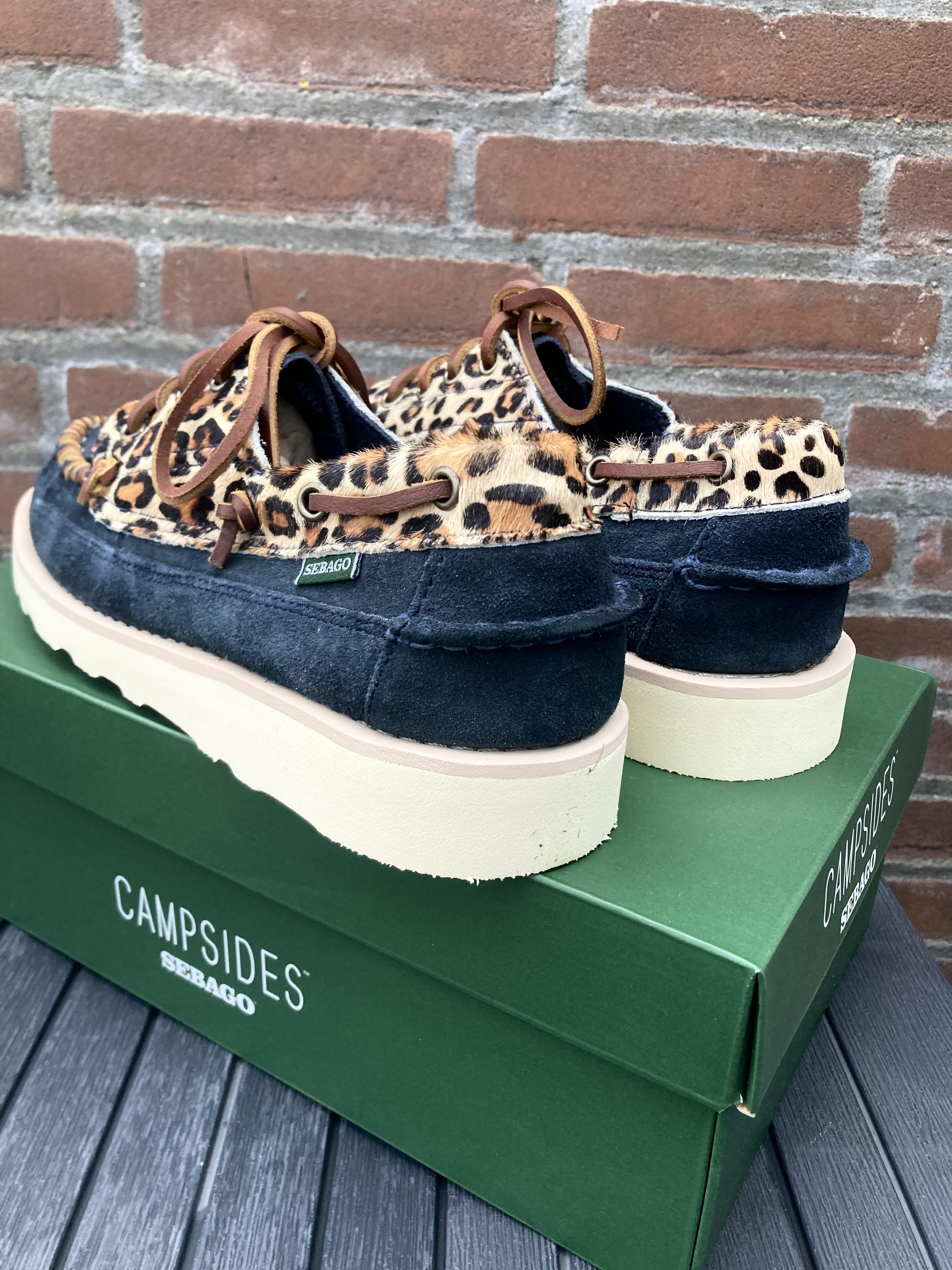 Sebago campsides keuka leopard mocassins 43 suede vibram Size US 9 / EU 42 - 4 Thumbnail