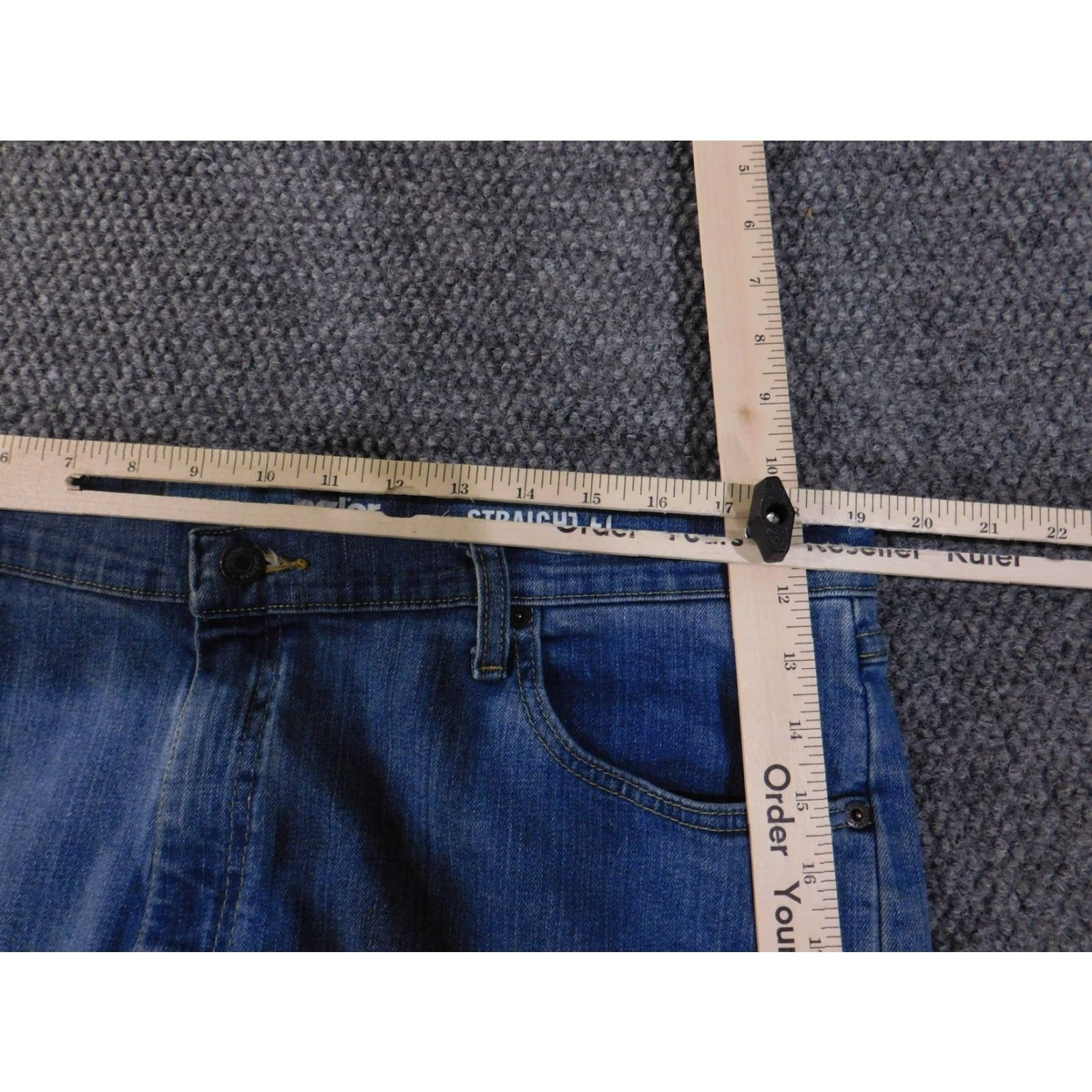 Wrangler Wrangler Jeans Mens 38x29 Blue Straight Leg Relaxed Fit Denim Pants Classic Size US 38 / EU 54 - 7 Thumbnail