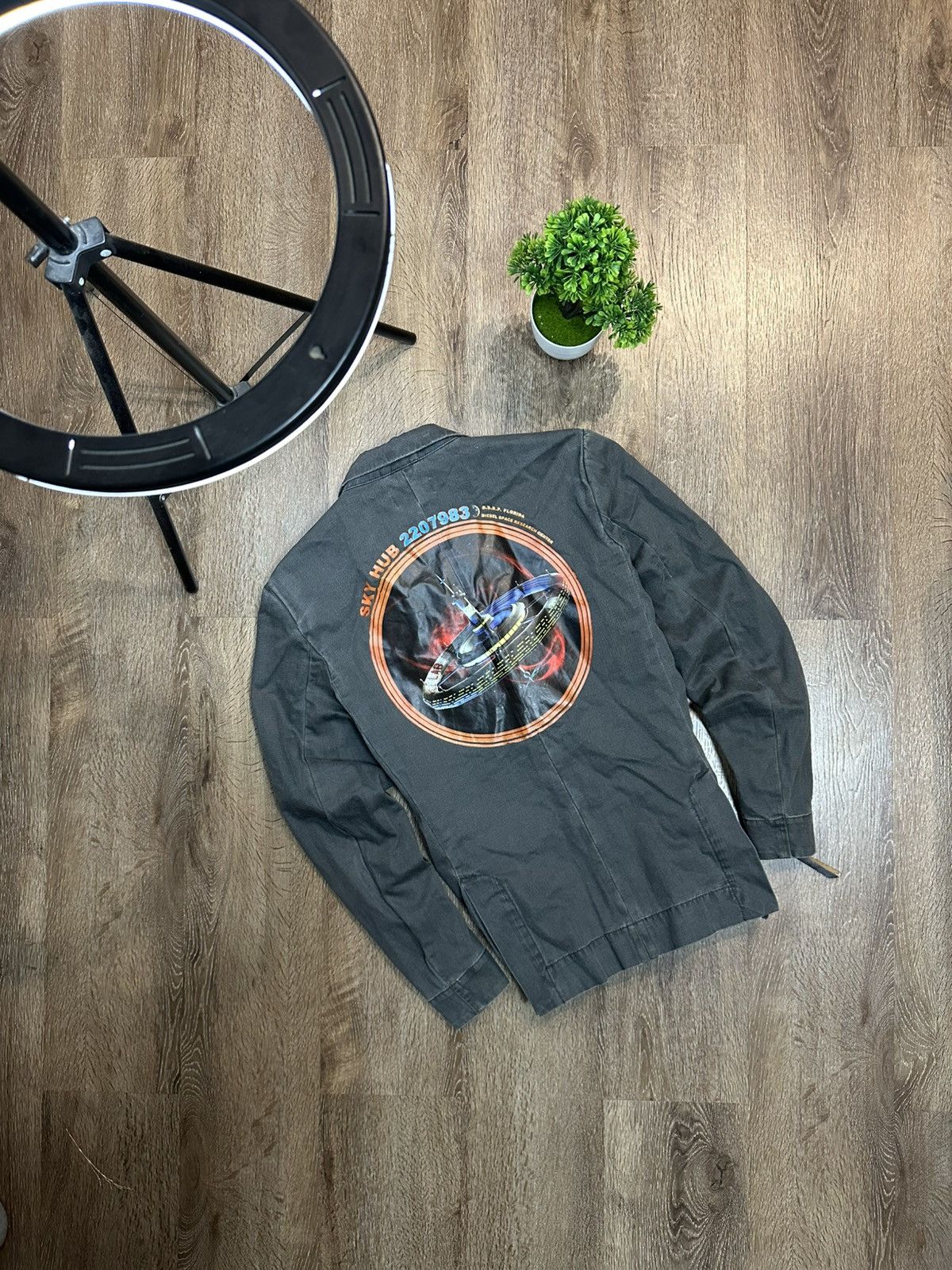 Diesel Diesel Vintage Jacket SPACE RESEARCH Big Logo Avan-Garde Size US L / EU 52-54 / 3 - 2 Thumbnail