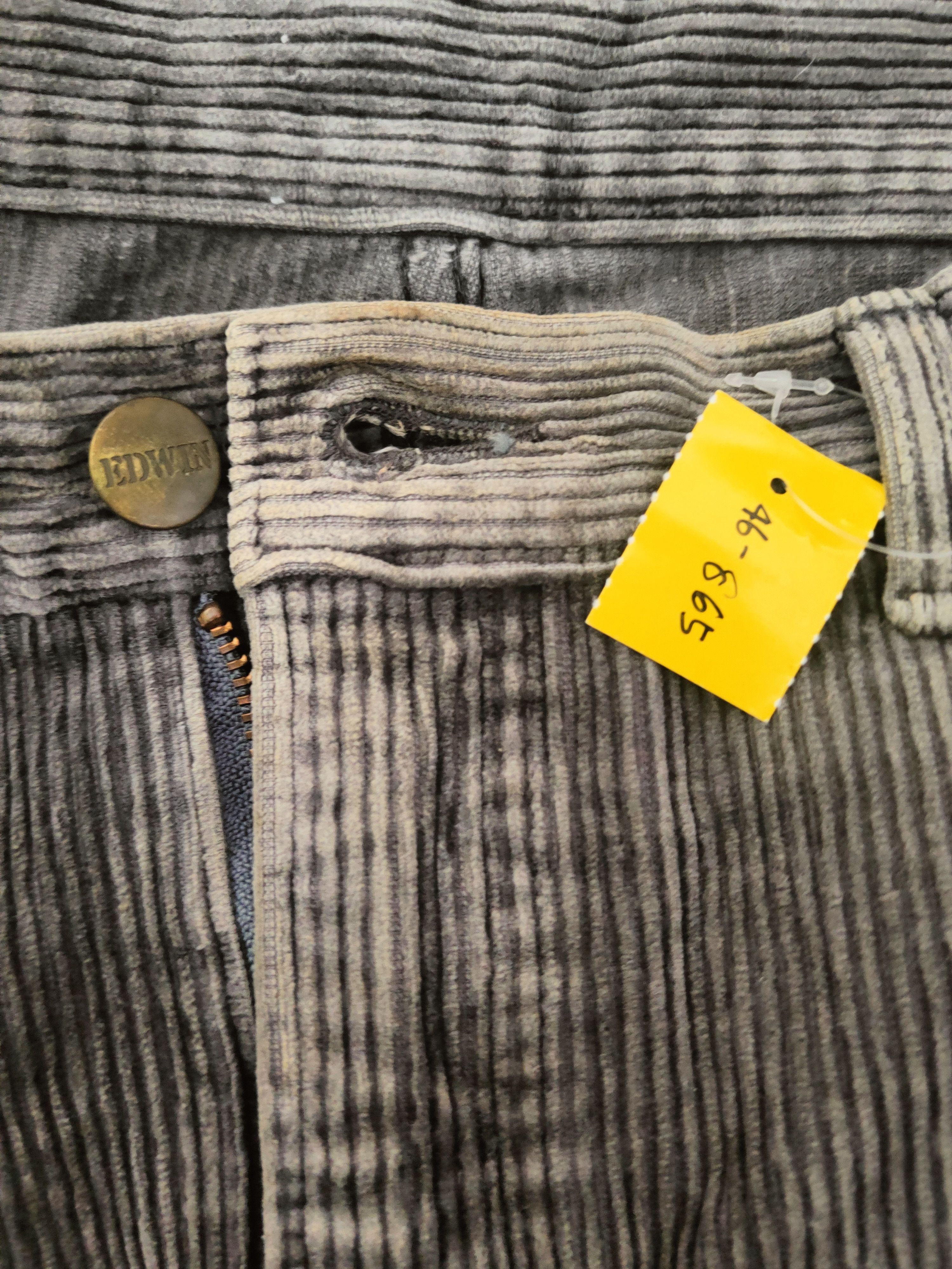 Edwin DL Edwin Dark Gray vintage japan Corduroy Pants #46-865 Size US 32 / EU 48 - 16 Thumbnail