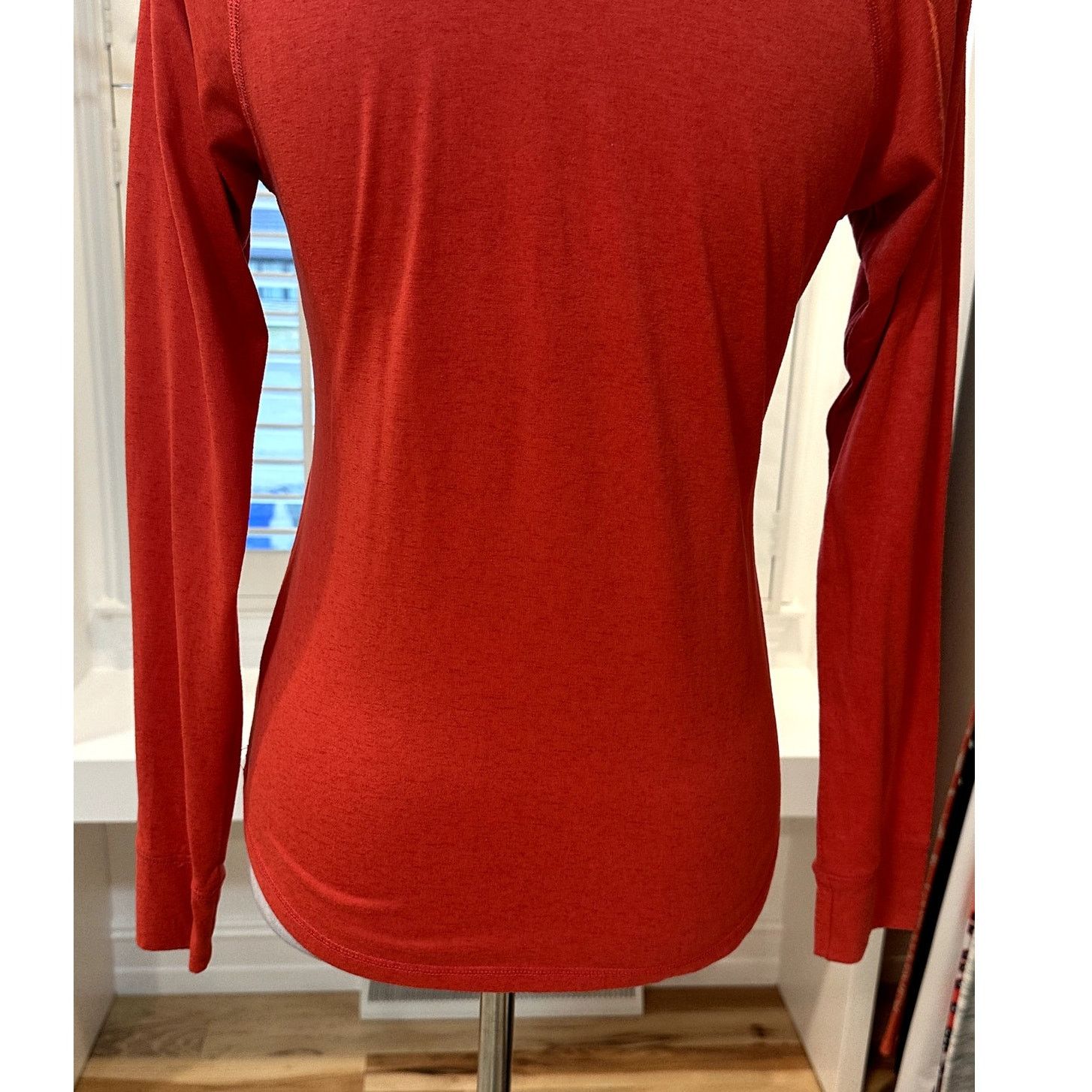 Reebok Reebok Womens Orange Performance Heather Quarter Zip Shirt S Size S / US 4 / IT 40 - 7 Thumbnail