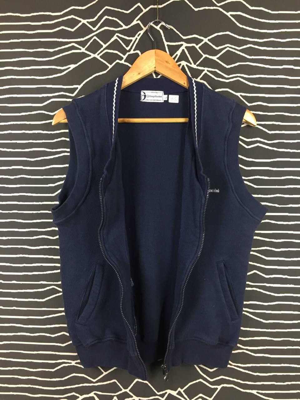 Sergio Tacchini Vtg Sergio Tacchini Casual Knitted Vest Size US L / EU 52-54 / 3 - 5 Thumbnail
