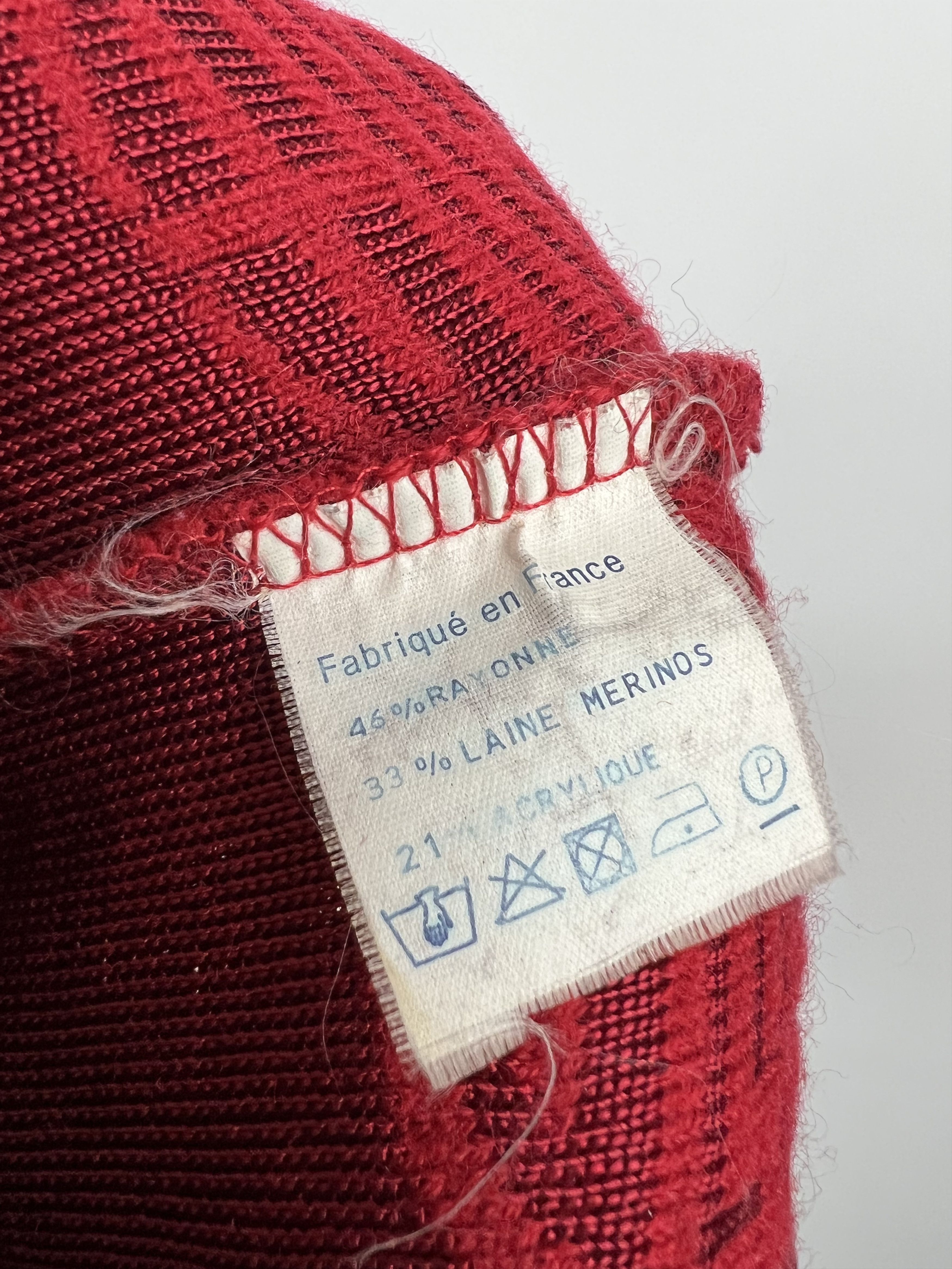 Designer × Vintage Azuleros France Rare Vintage Wool Knit Sweater Size M Size M / US 6-8 / IT 42-44 - 8 Thumbnail