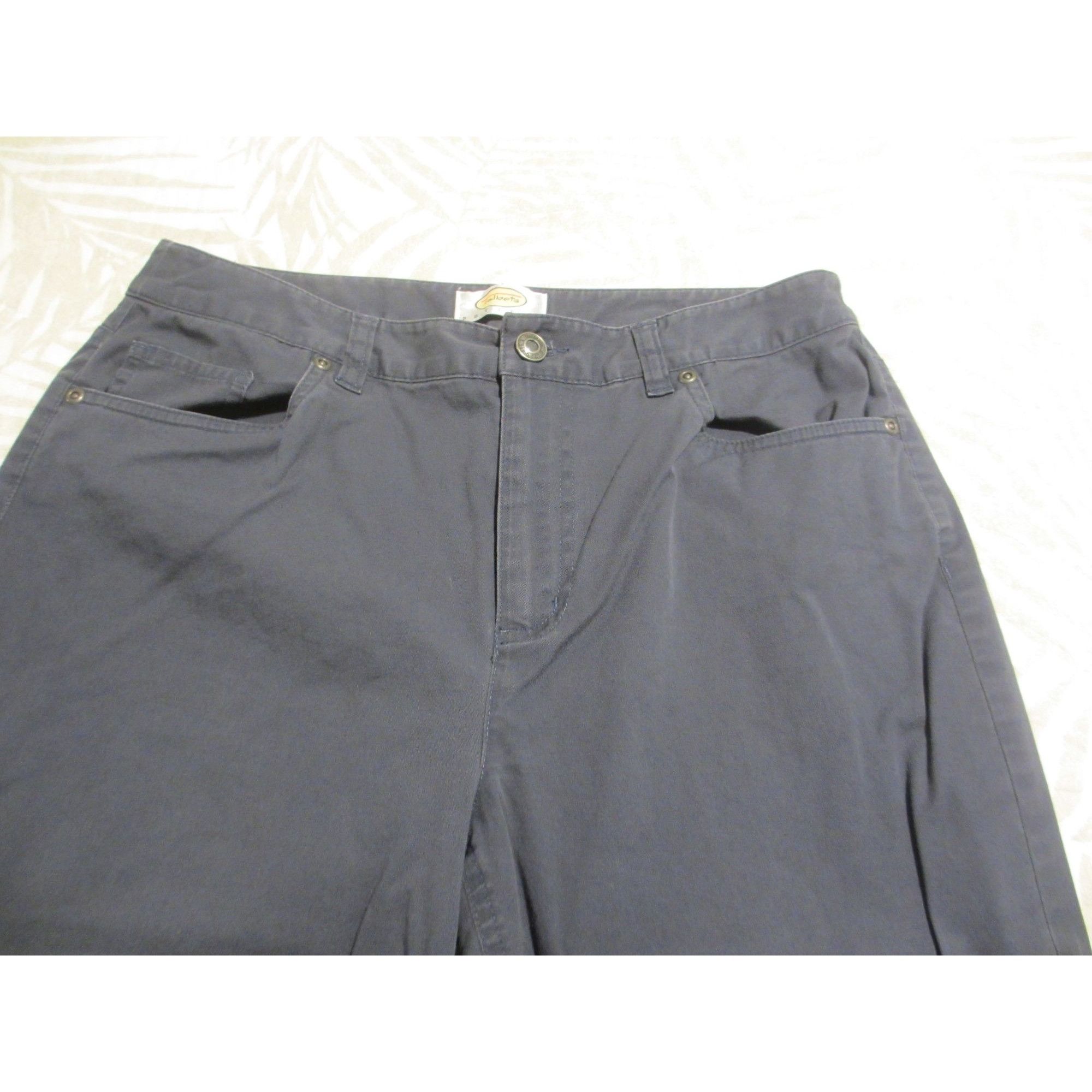 Talbots Talbots Petites Womens Navy Stretch Cotton Blend Pants Size Size 30" / US 8 / IT 44 - 3 Thumbnail